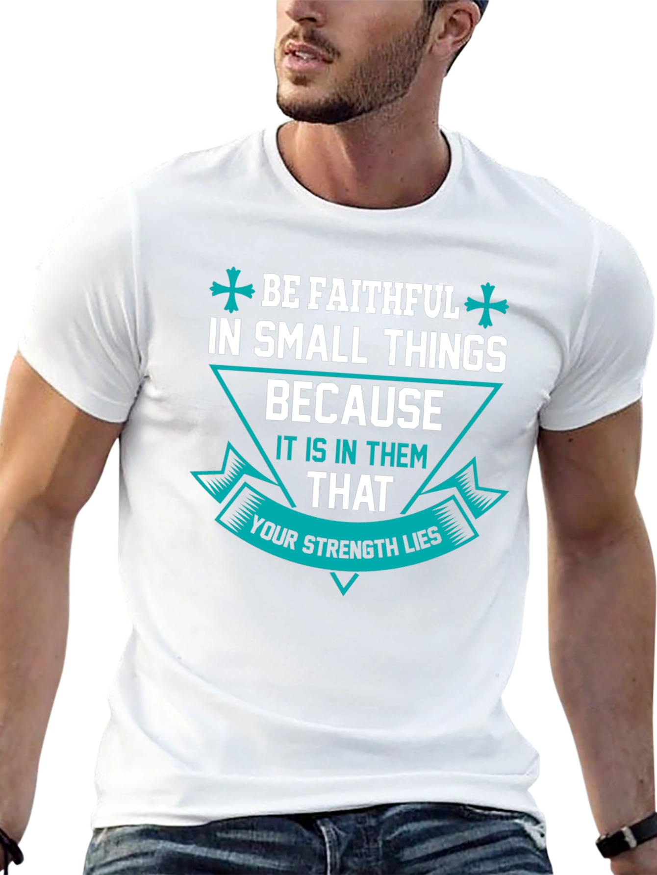 Be Faithful Graphic T-Shirt - Mens Black Tee