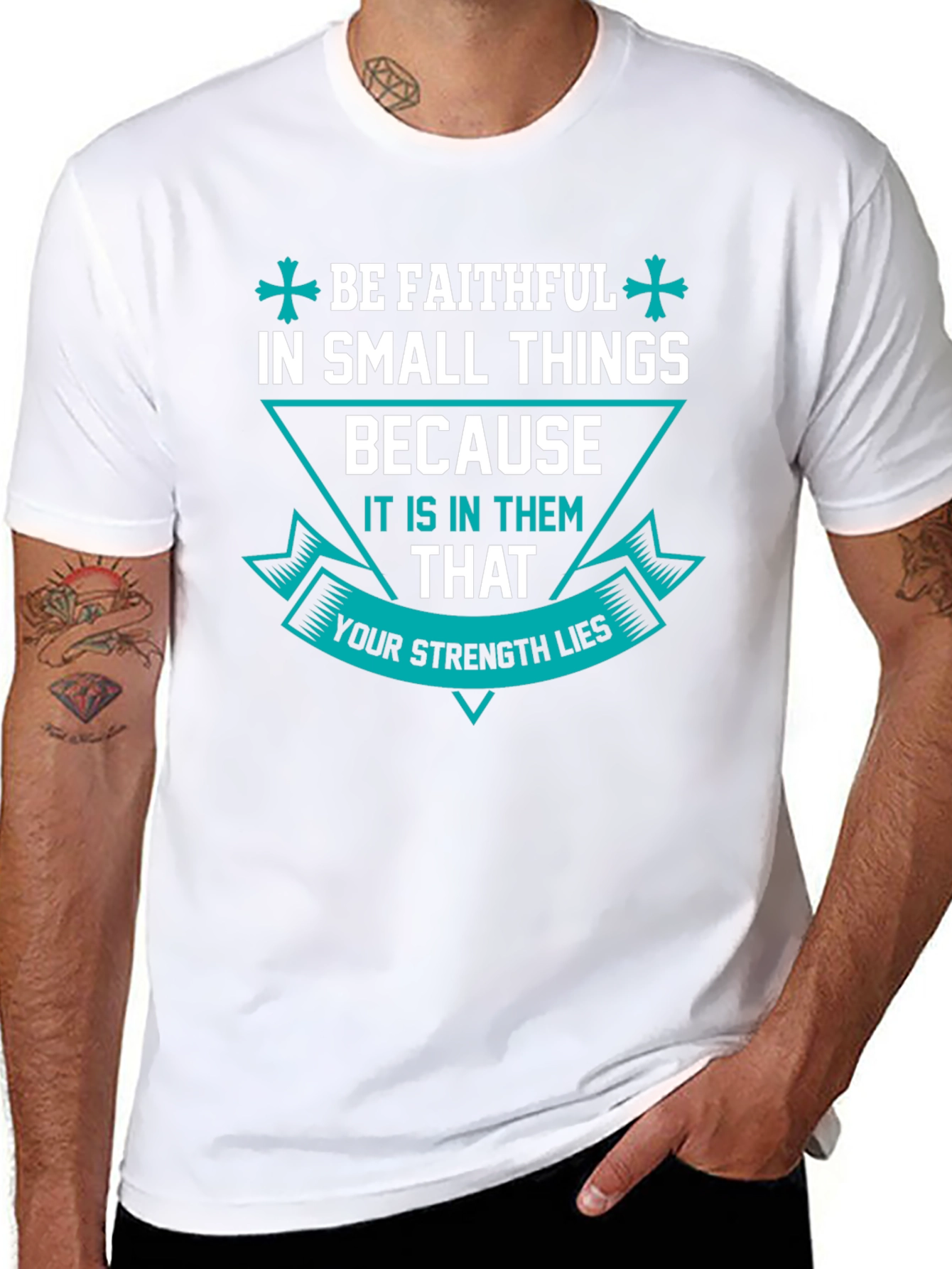 Be Faithful Graphic T-Shirt - Mens Black Tee