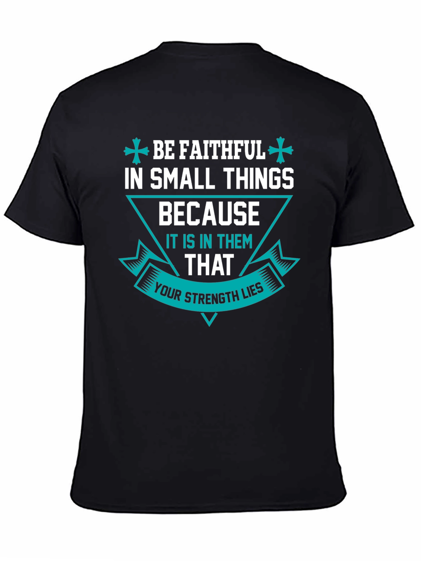 Be Faithful Graphic T-Shirt - Mens Black Tee