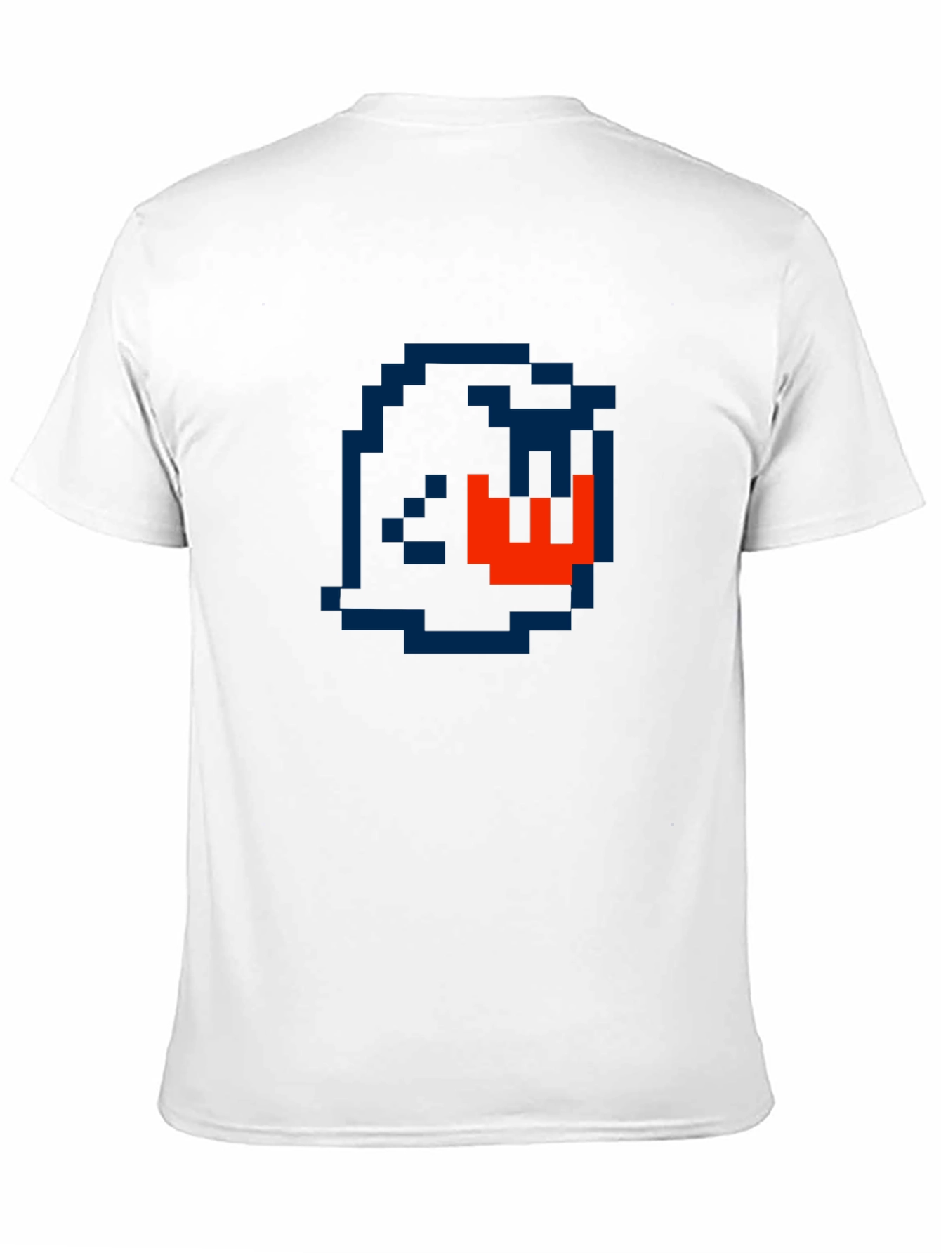 Pixelated Ghost Graphic Tee - Retro Gaming Style