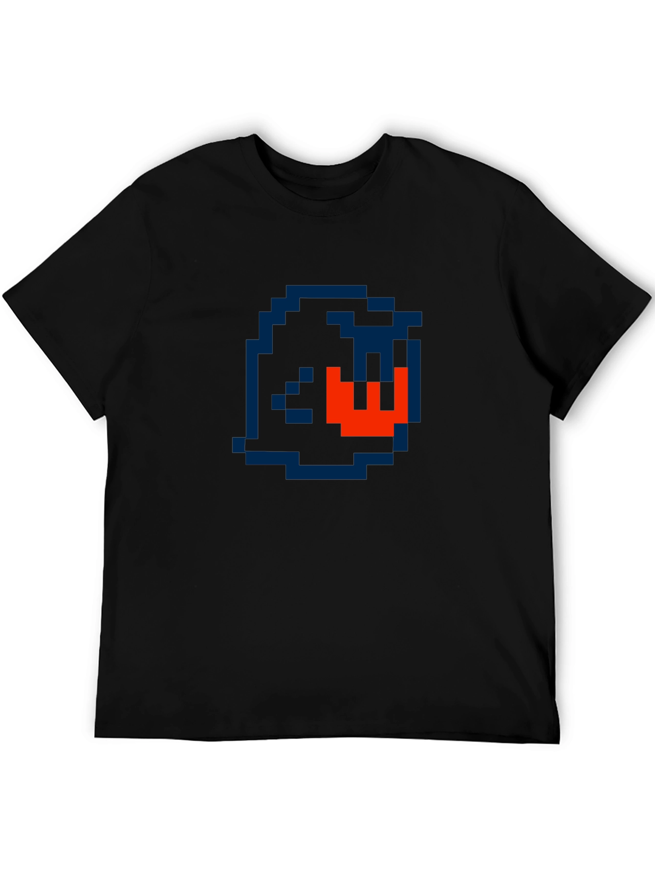 Pixelated Ghost Graphic Tee - Retro Gaming Style