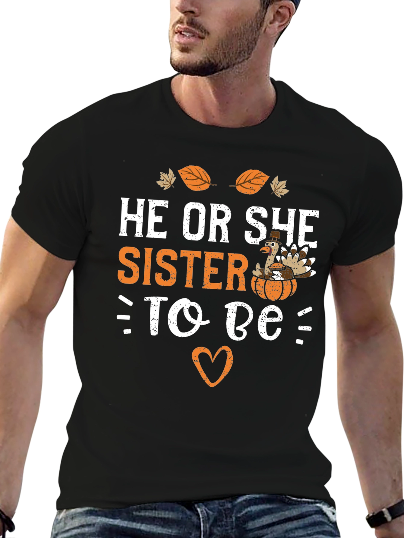 He or She Sister to Be T-Shirt