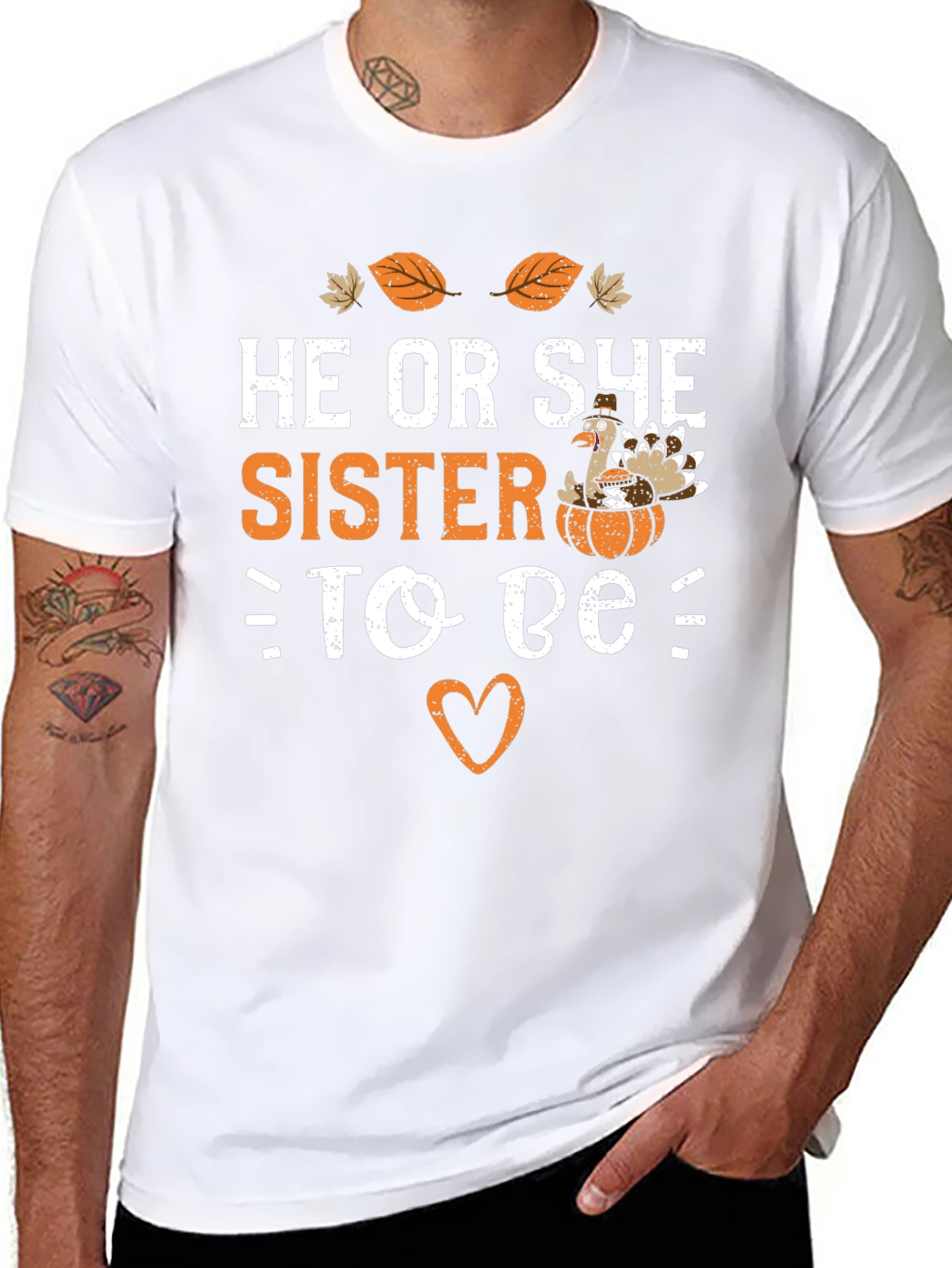 He or She Sister to Be T-Shirt