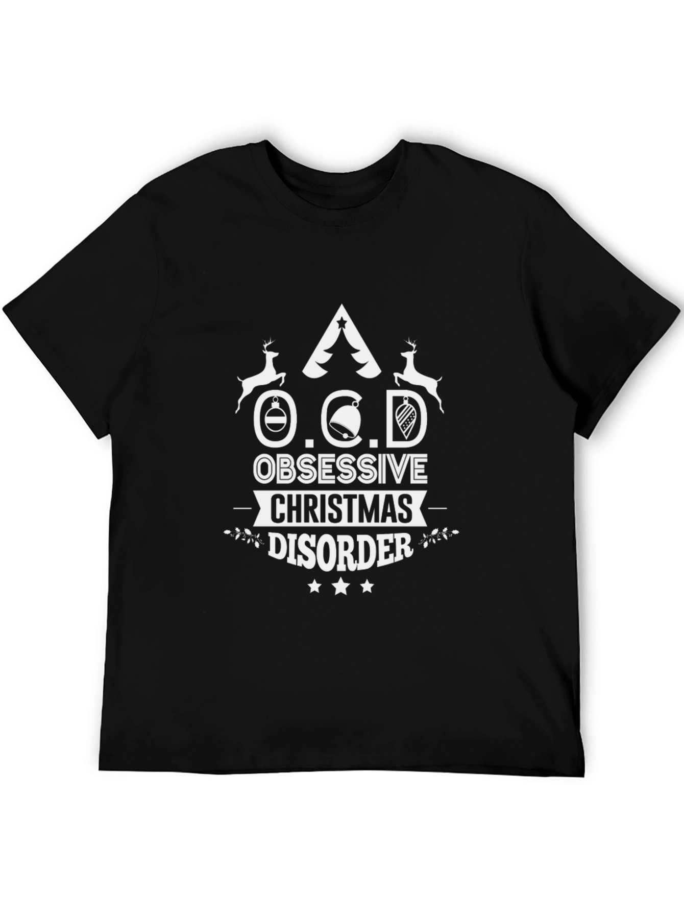 Funny OCD Christmas Disorder T-Shirt