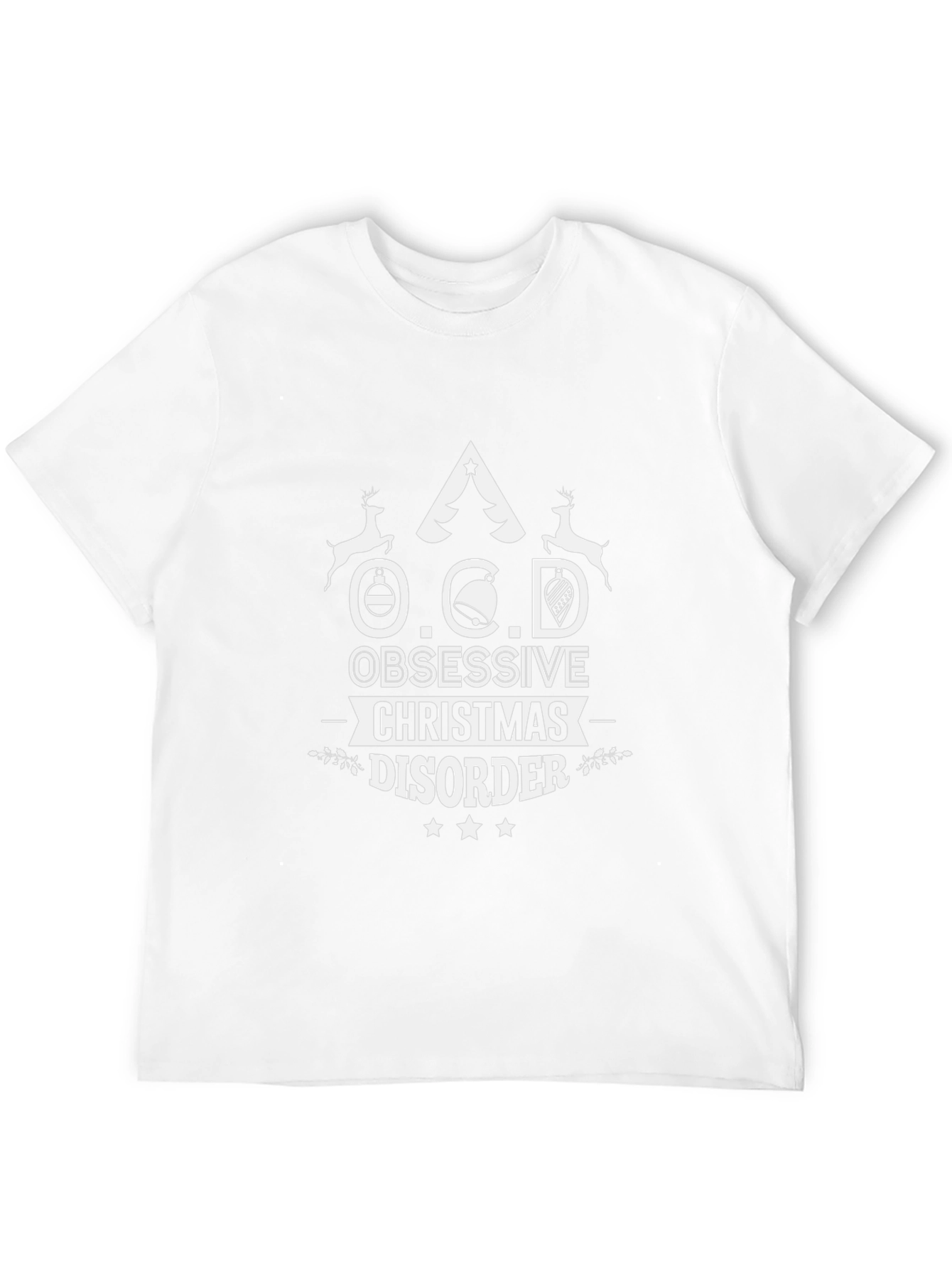 Funny OCD Christmas Disorder T-Shirt