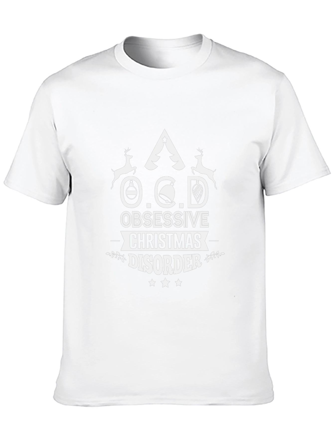Funny OCD Christmas Disorder T-Shirt