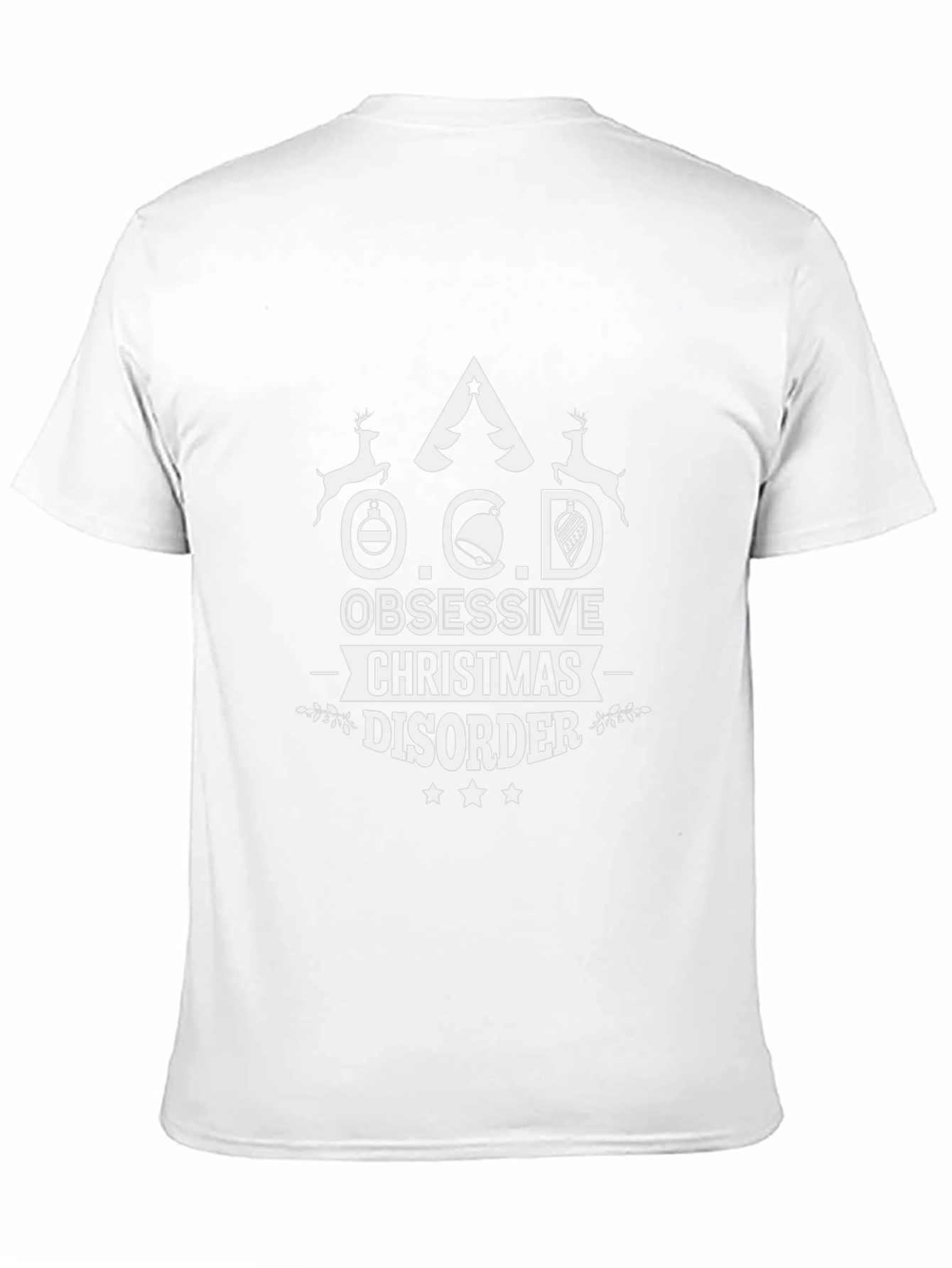 Funny OCD Christmas Disorder T-Shirt