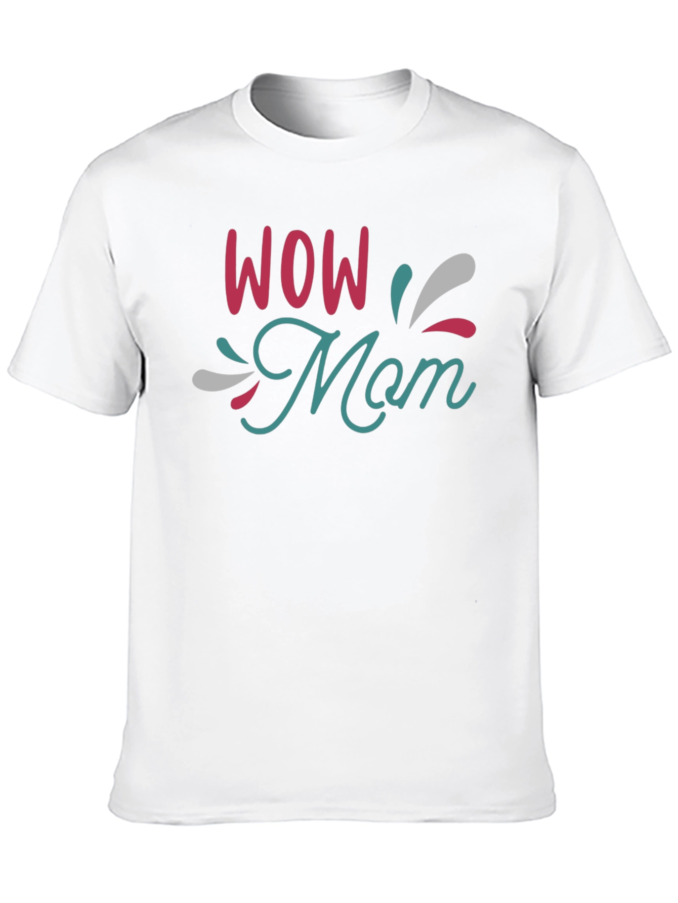 WOW Mom Black T-Shirt - Stylish & Comfortable
