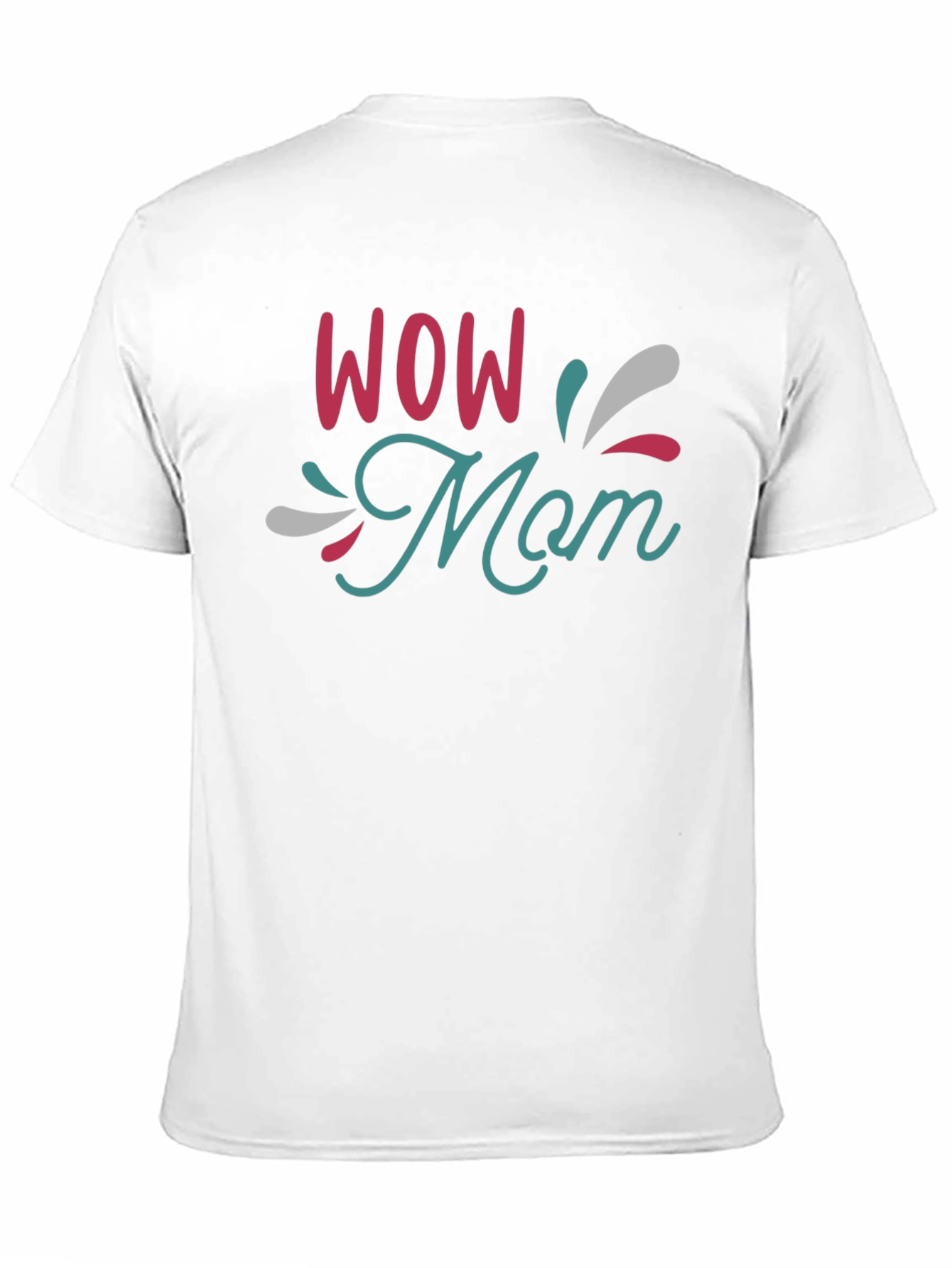 WOW Mom Black T-Shirt - Stylish & Comfortable