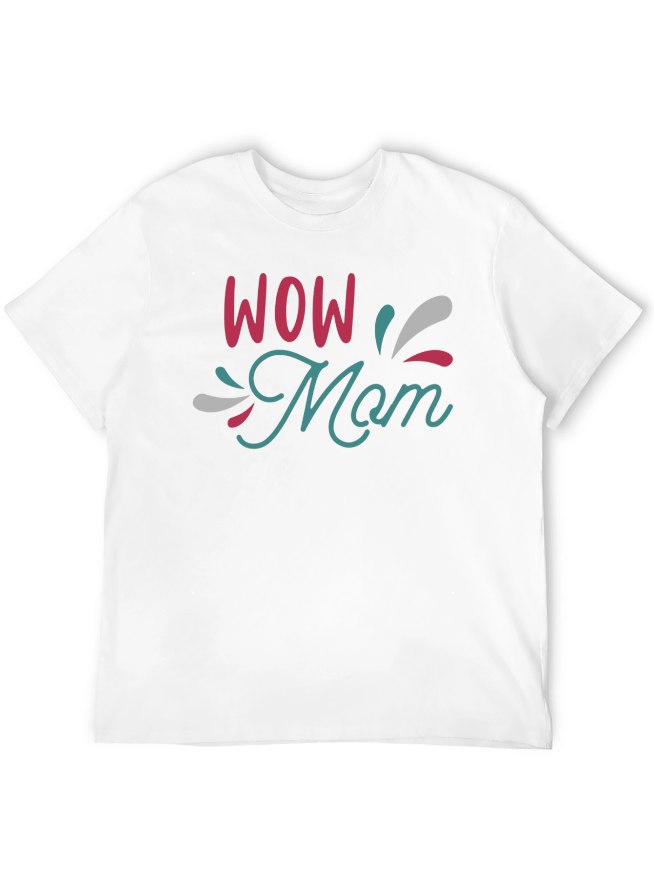 WOW Mom Black T-Shirt - Stylish & Comfortable