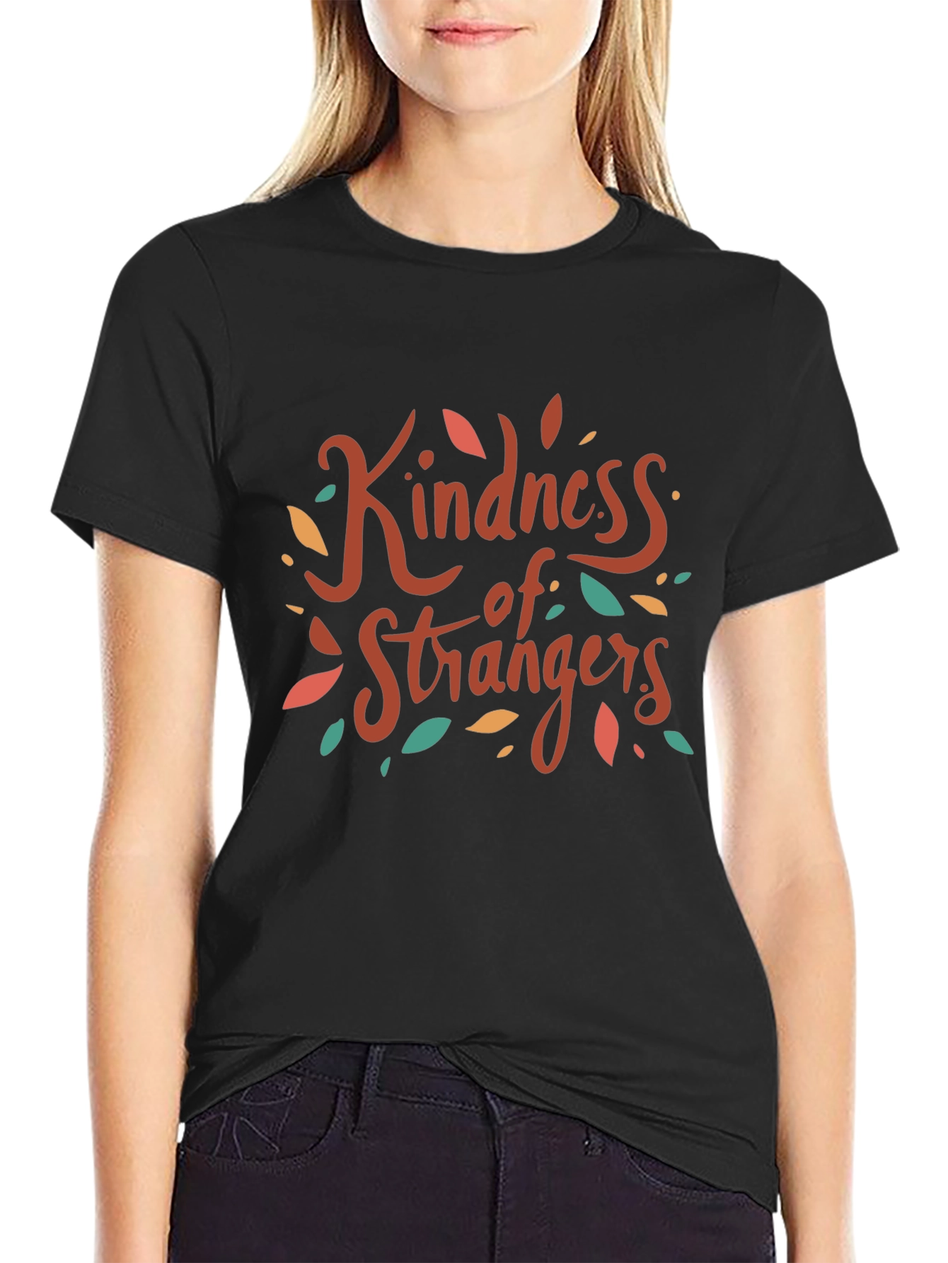 Kindness of Strangers Graphic Tee - Black