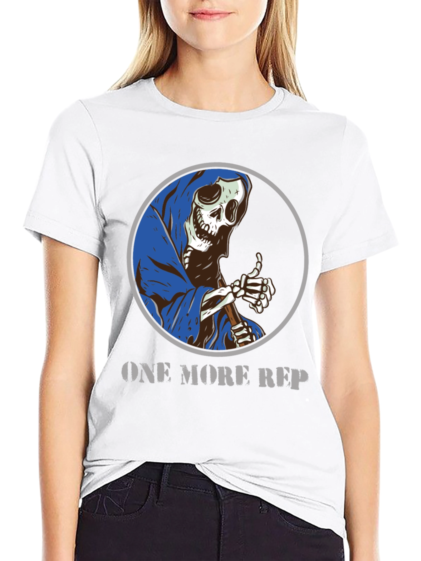 One More Rep Grim Reaper Graphic T-Shirt