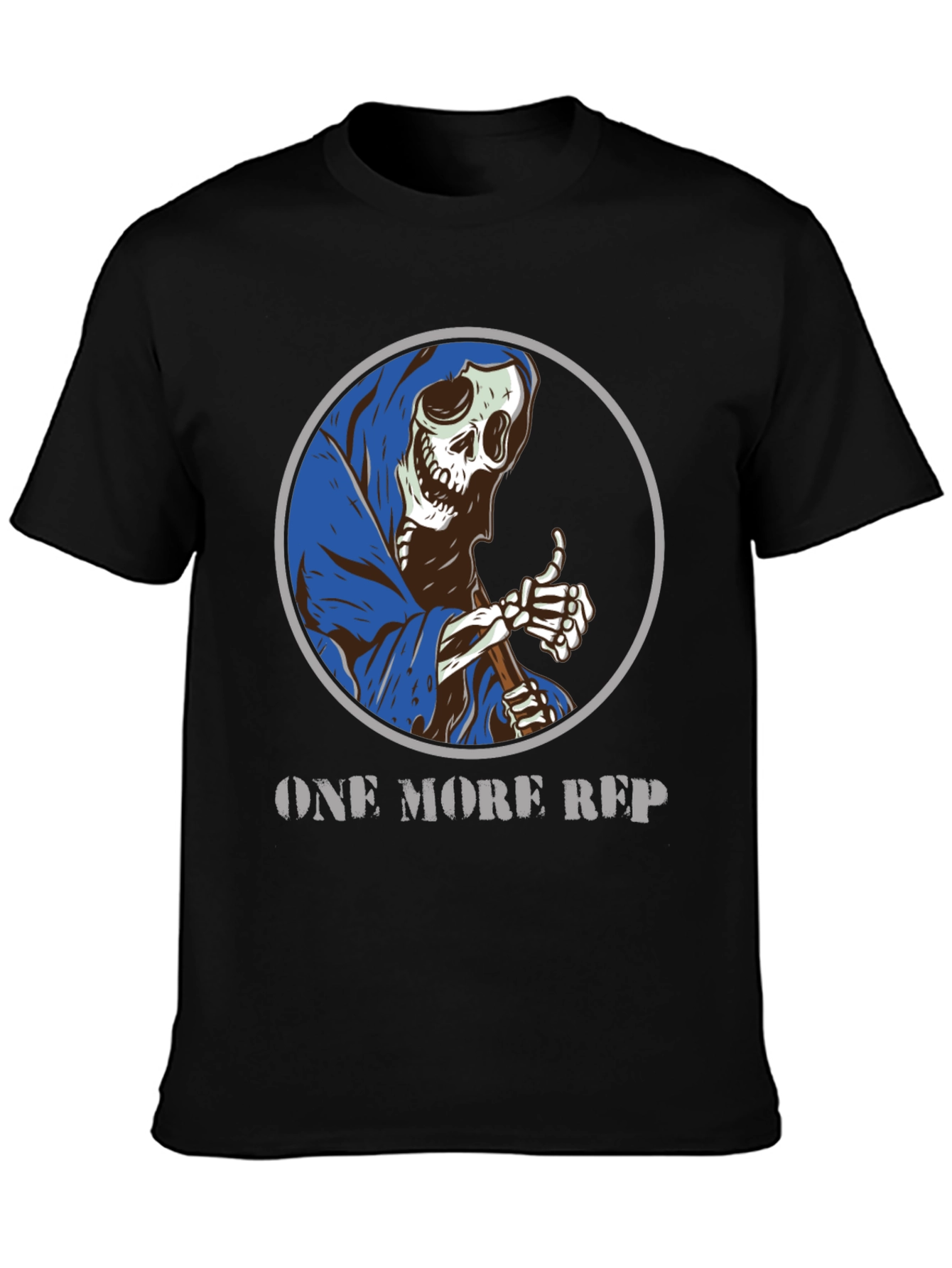 One More Rep Grim Reaper Graphic T-Shirt