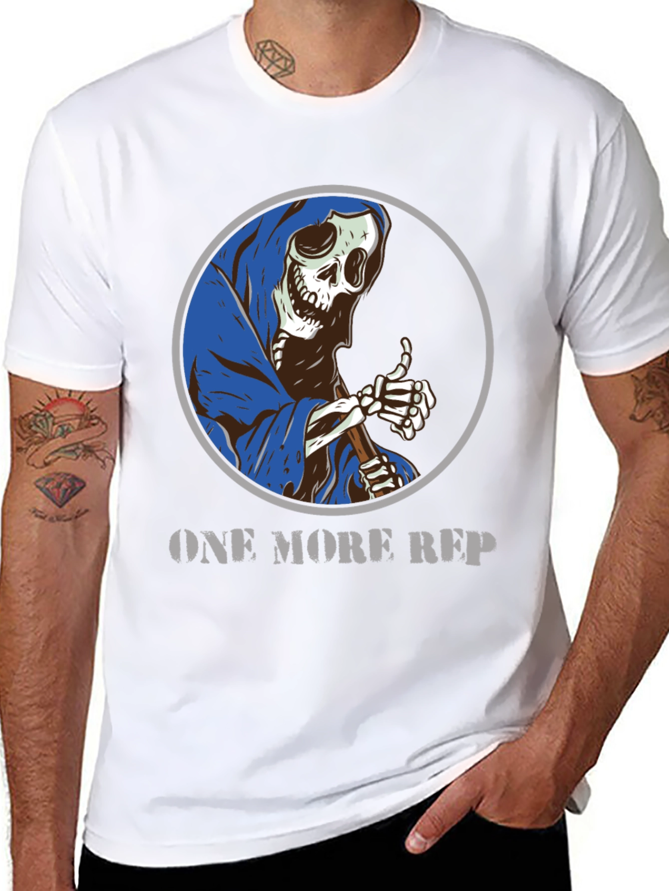 One More Rep Grim Reaper Graphic T-Shirt