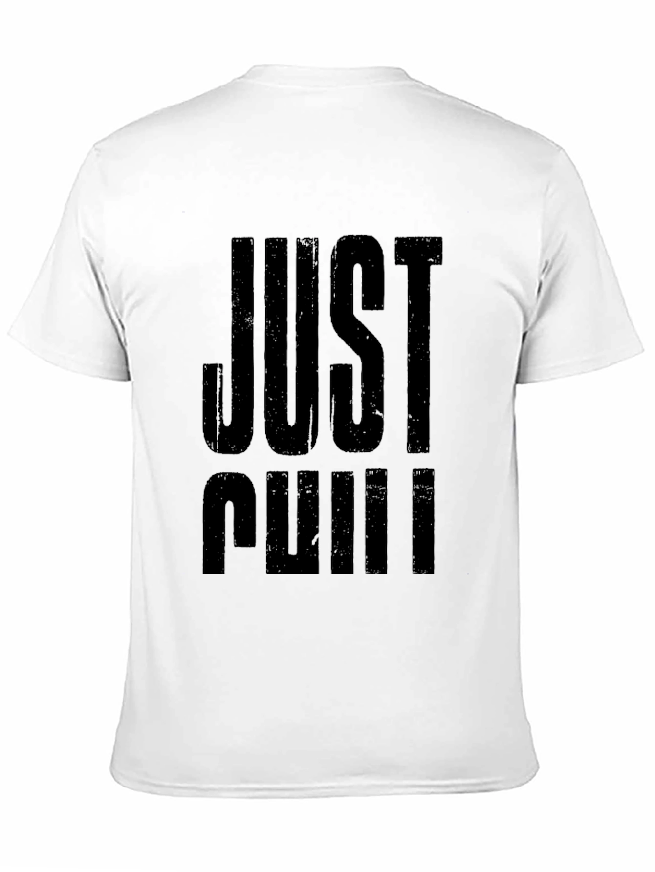 Just Chill Black Graphic Tee - Relaxed Fit