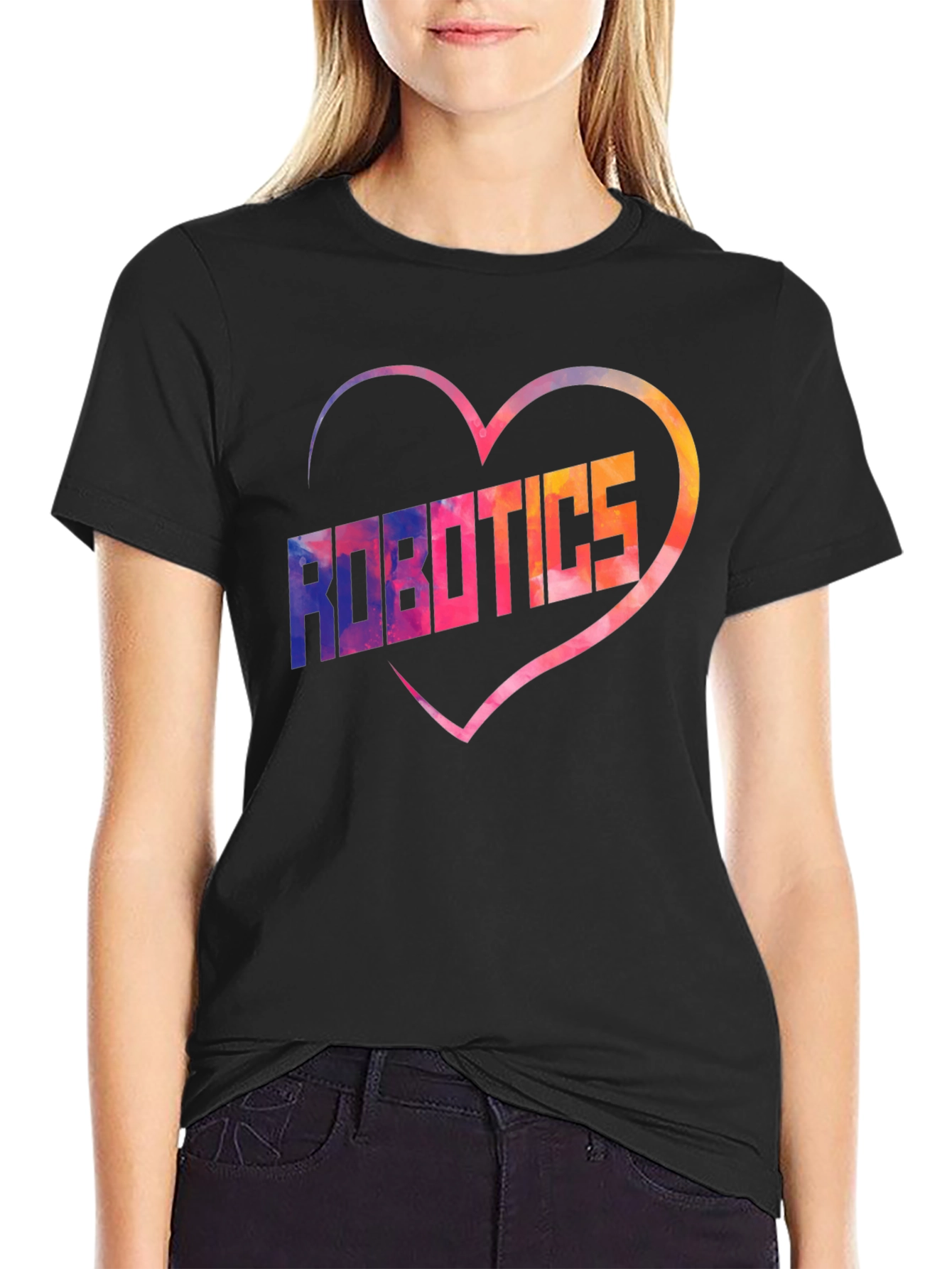 Robotics Love Heart Graphic Tee
