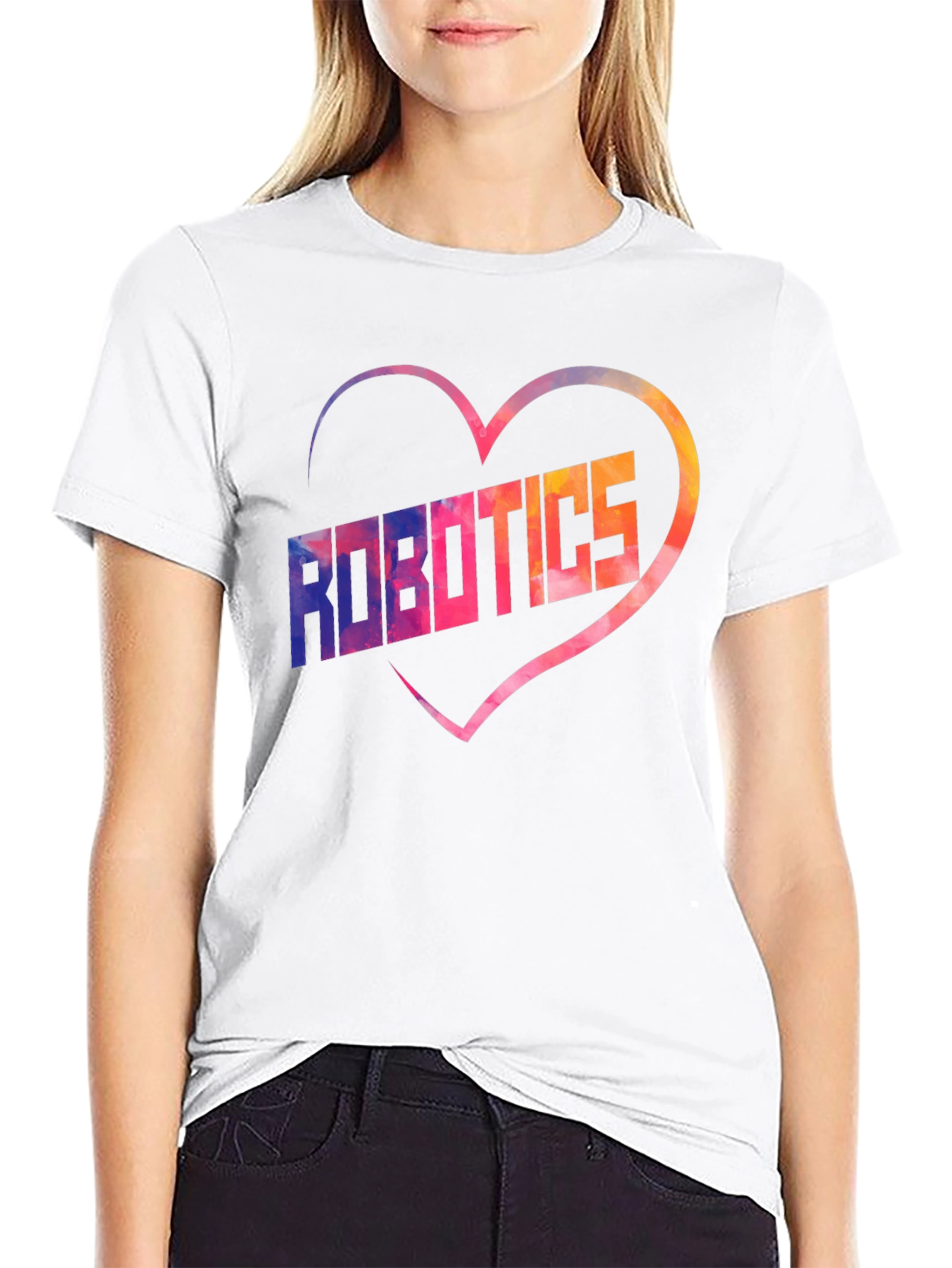 Robotics Love Heart Graphic Tee