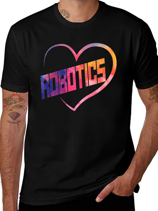 Robotics Love Heart Graphic Tee