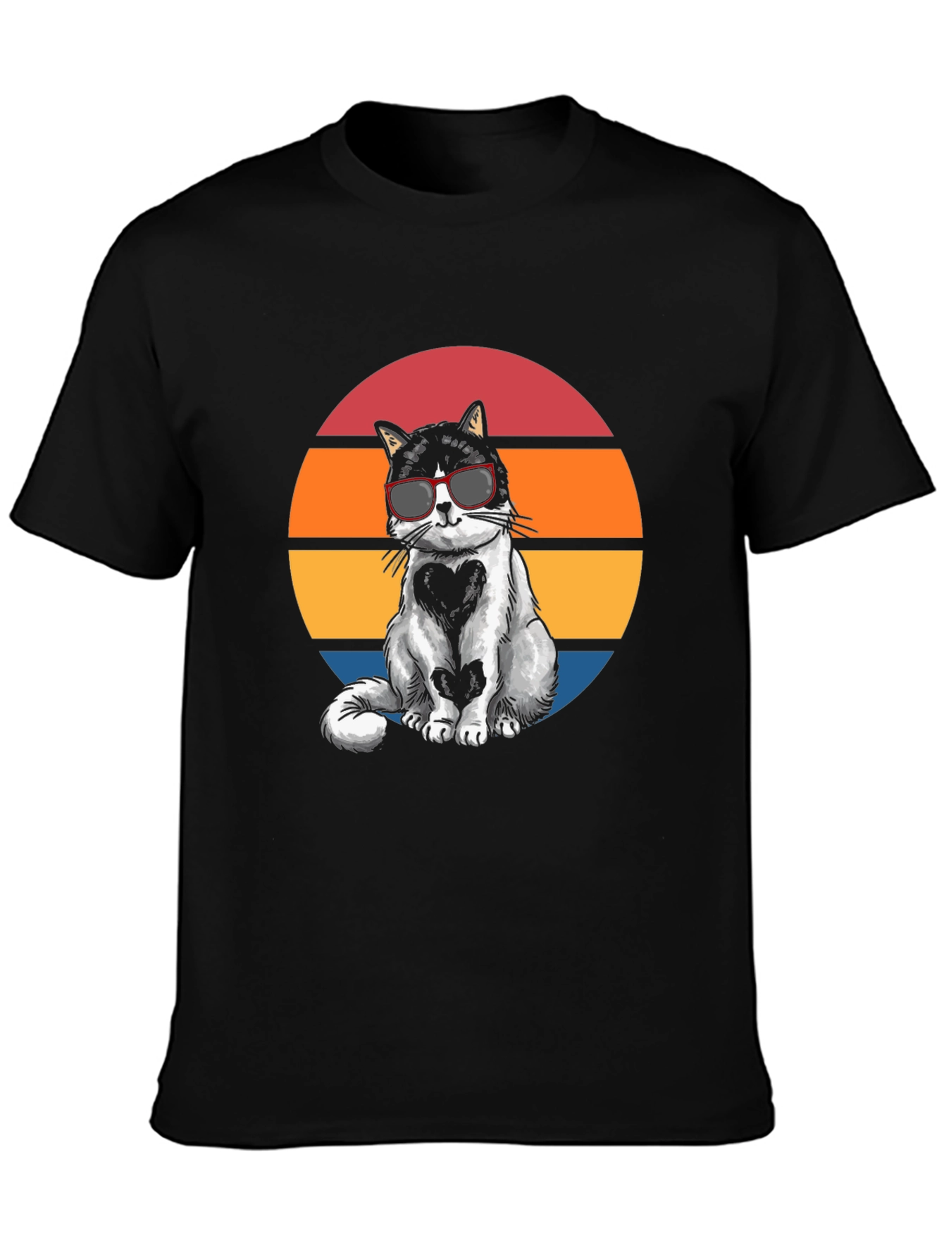 Cool Cat Sunset Graphic Tee