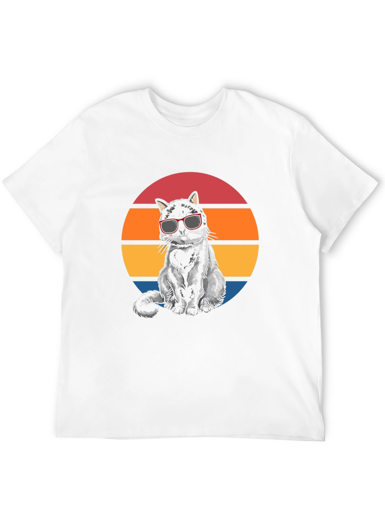 Cool Cat Sunset Graphic Tee