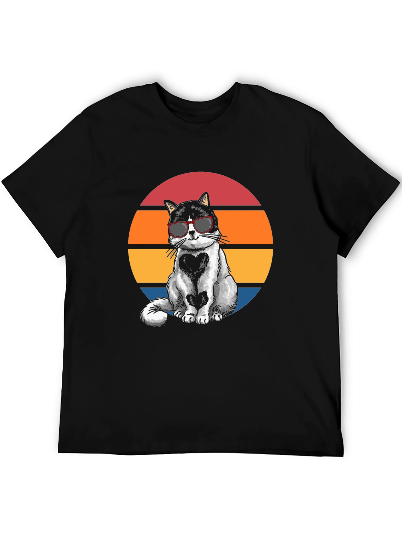 Cool Cat Sunset Graphic Tee