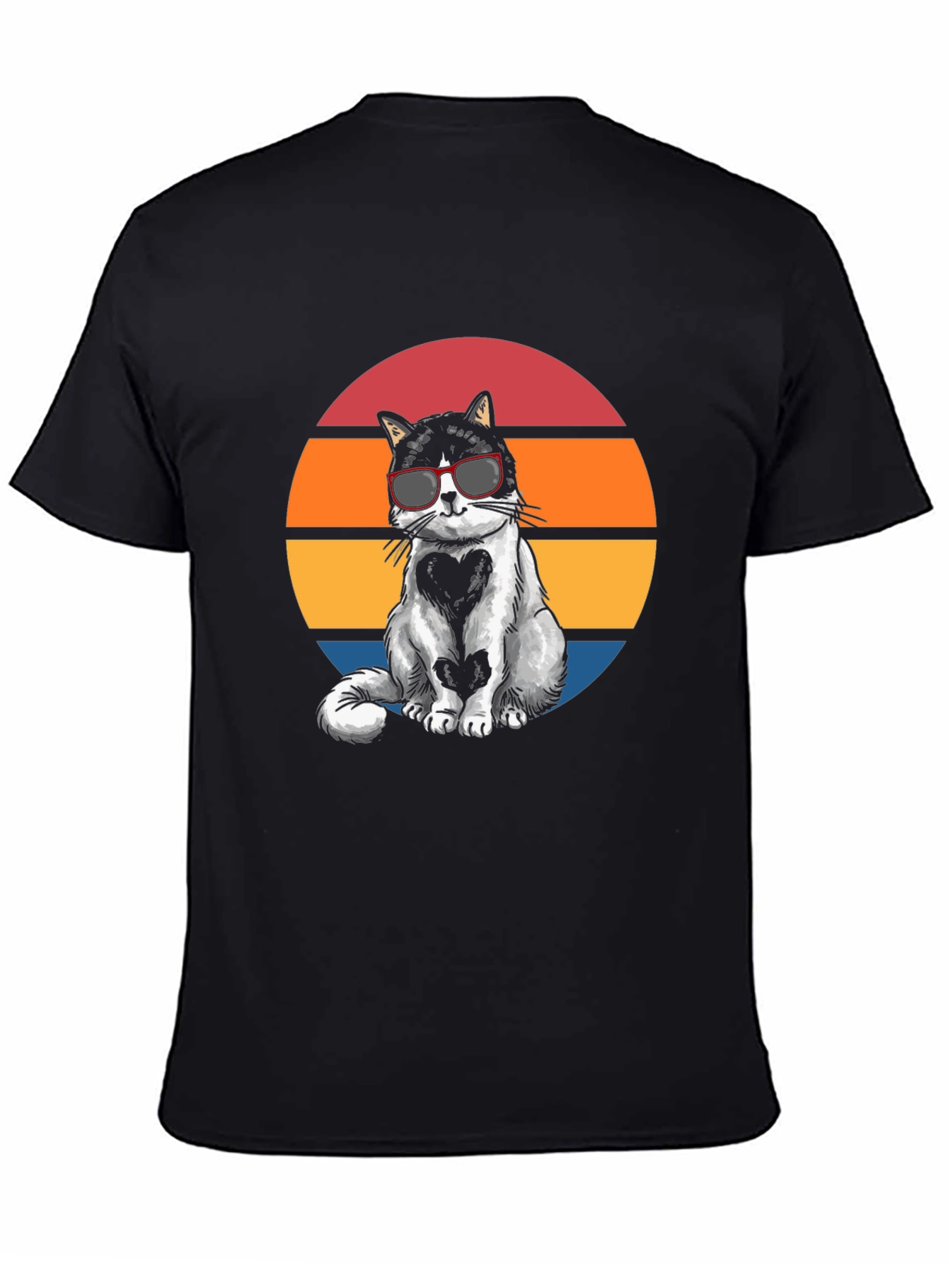 Cool Cat Sunset Graphic Tee