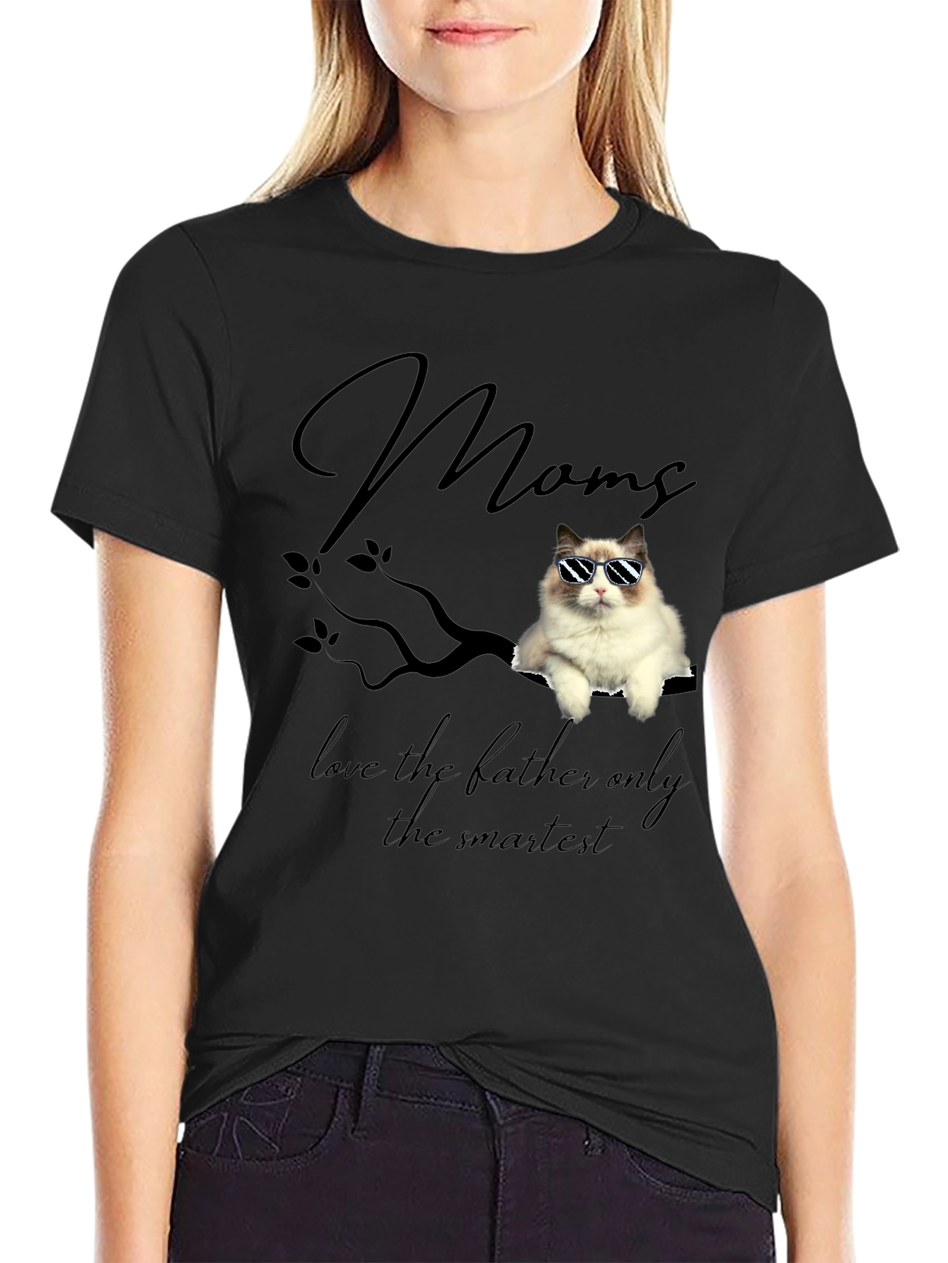 Cool Cat Mom T-Shirt - Smartest Ragdoll Graphic Tee