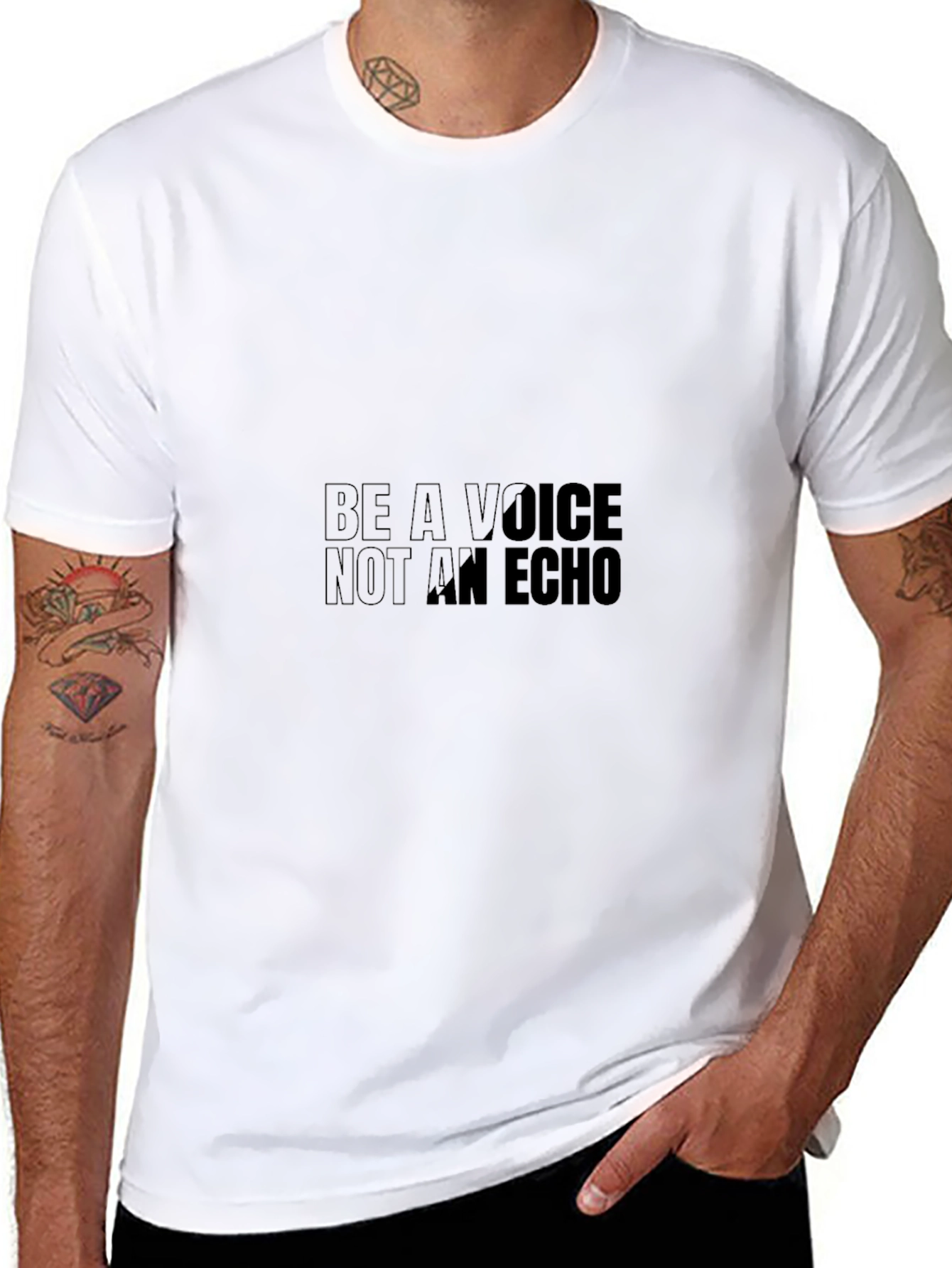 Be A Voice Graphic T-Shirt - Motivational Design