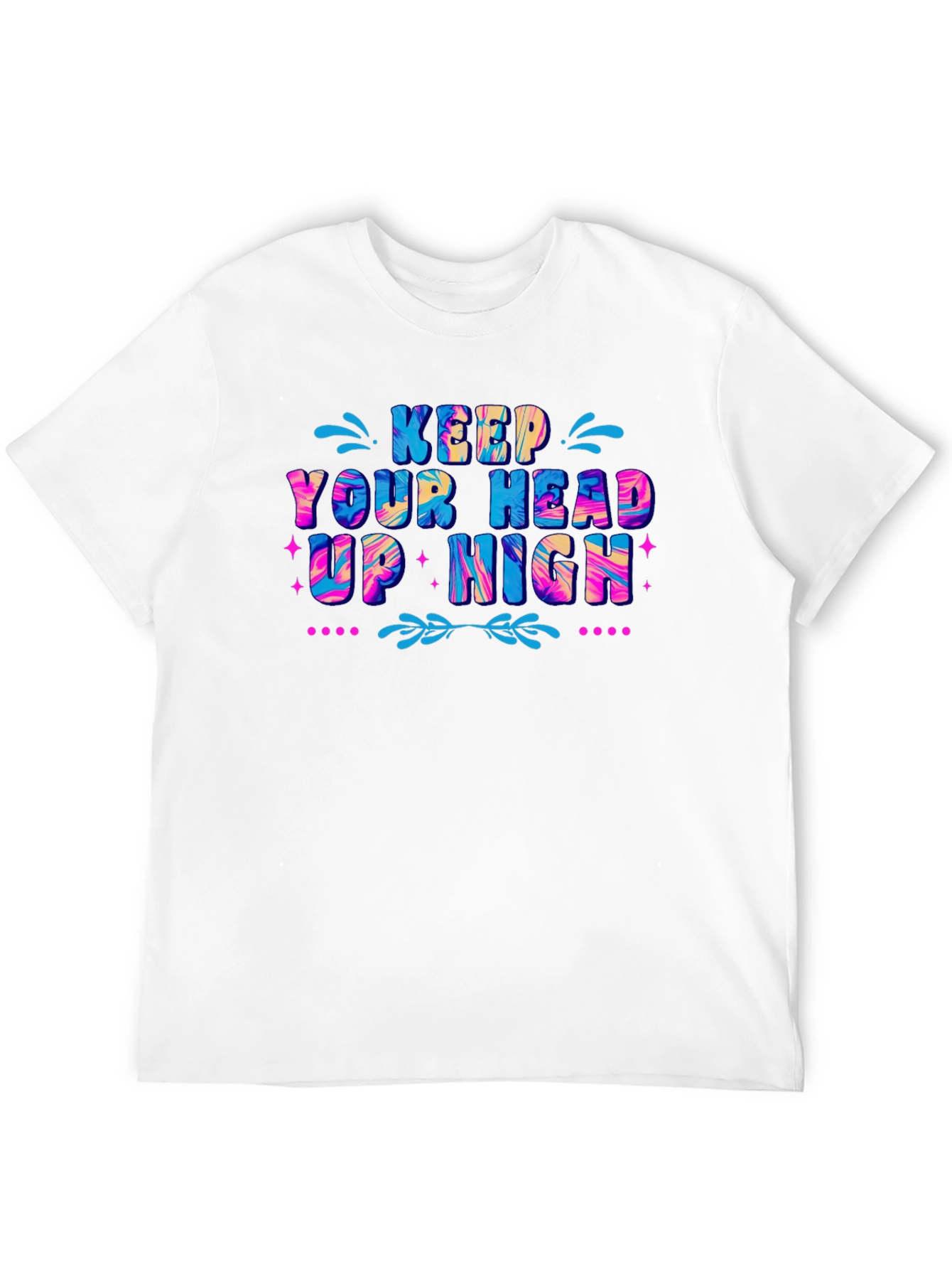 Keep Your Head Up High Graphic T-Shirt - Black