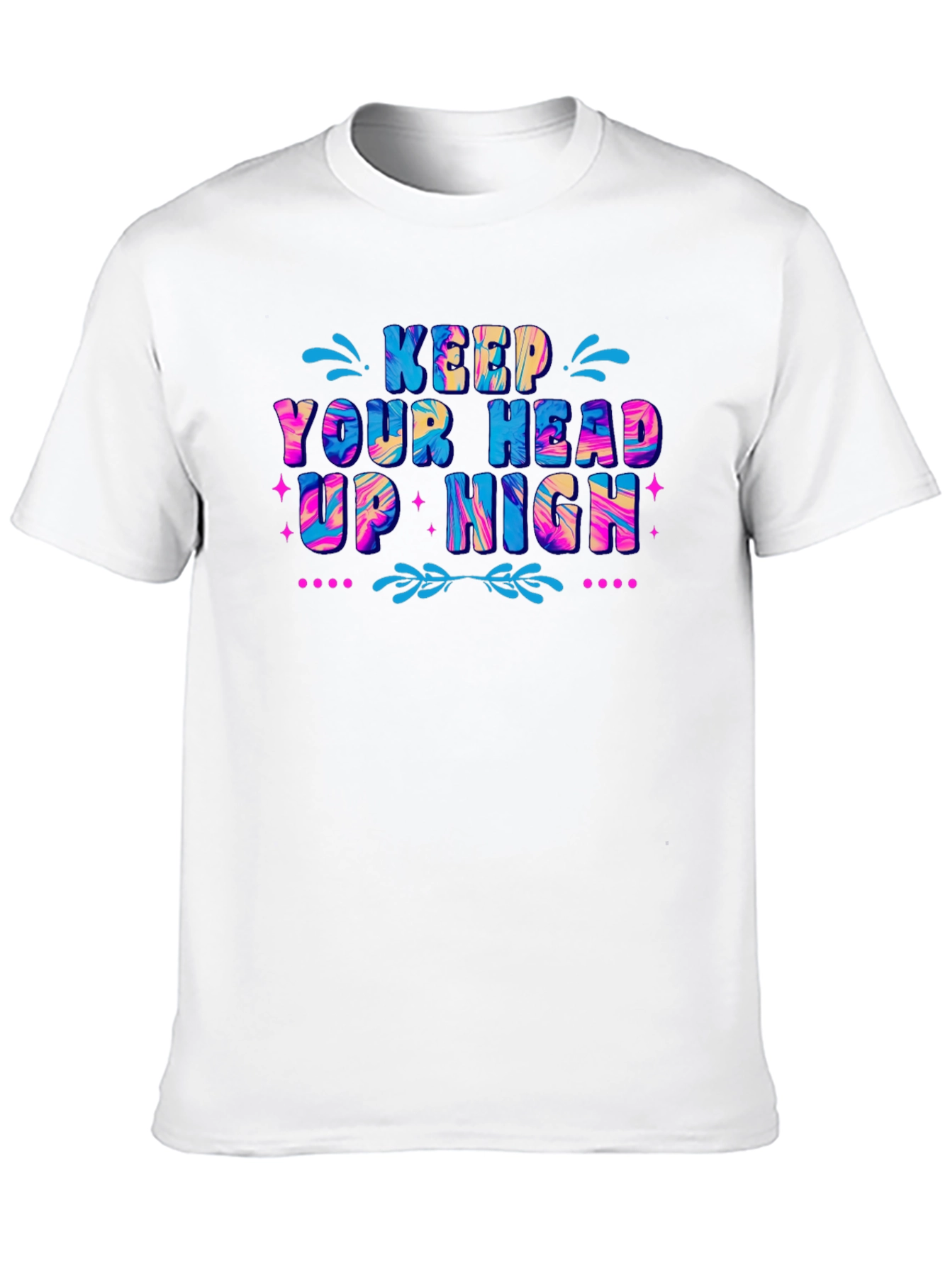 Keep Your Head Up High Graphic T-Shirt - Black
