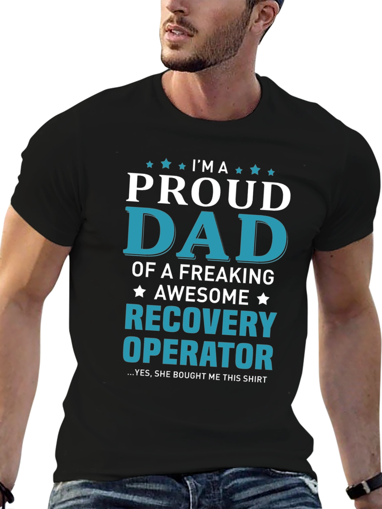 Proud Dad Recovery Operator Graphic T-Shirt