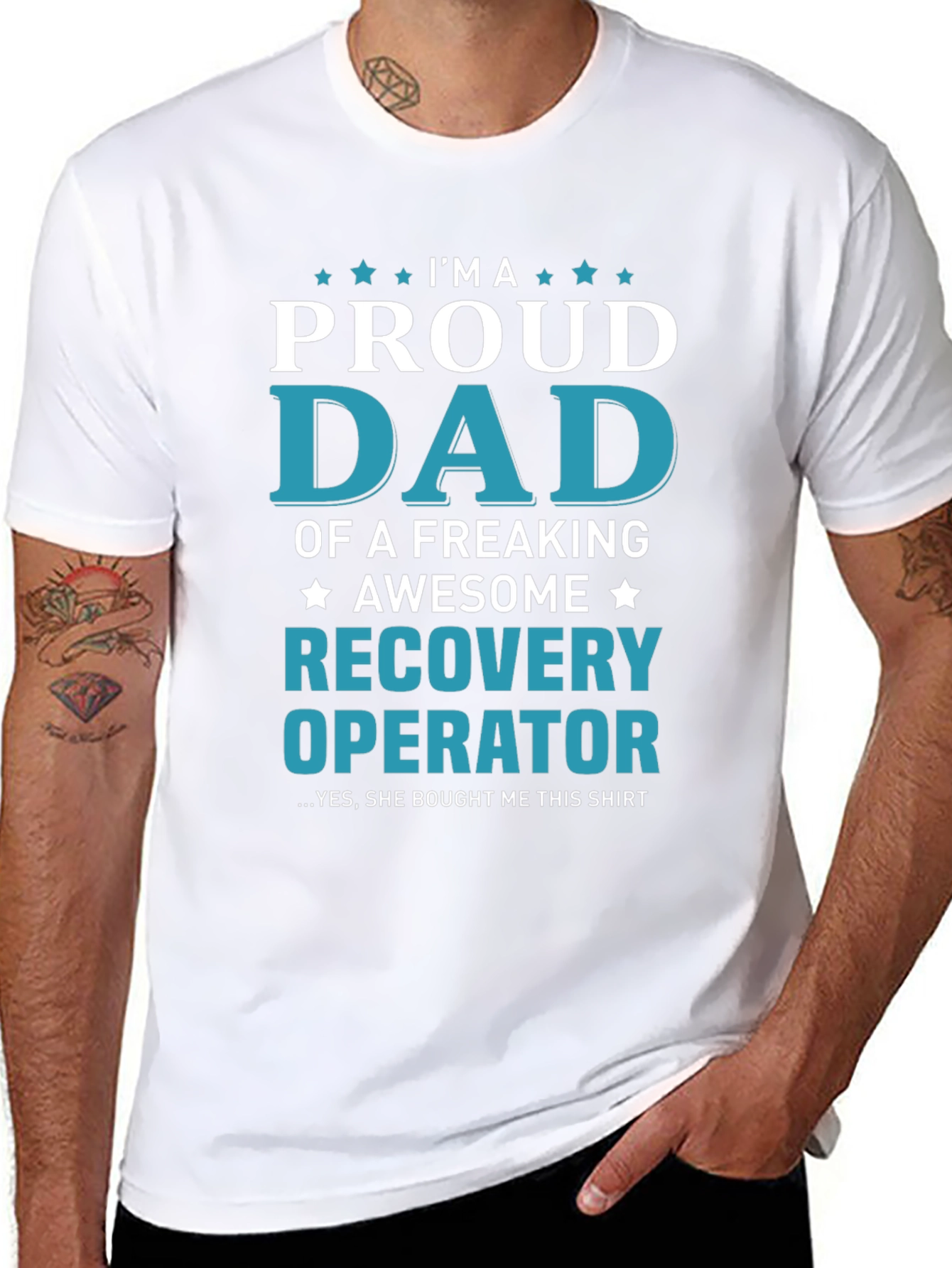 Proud Dad Recovery Operator Graphic T-Shirt