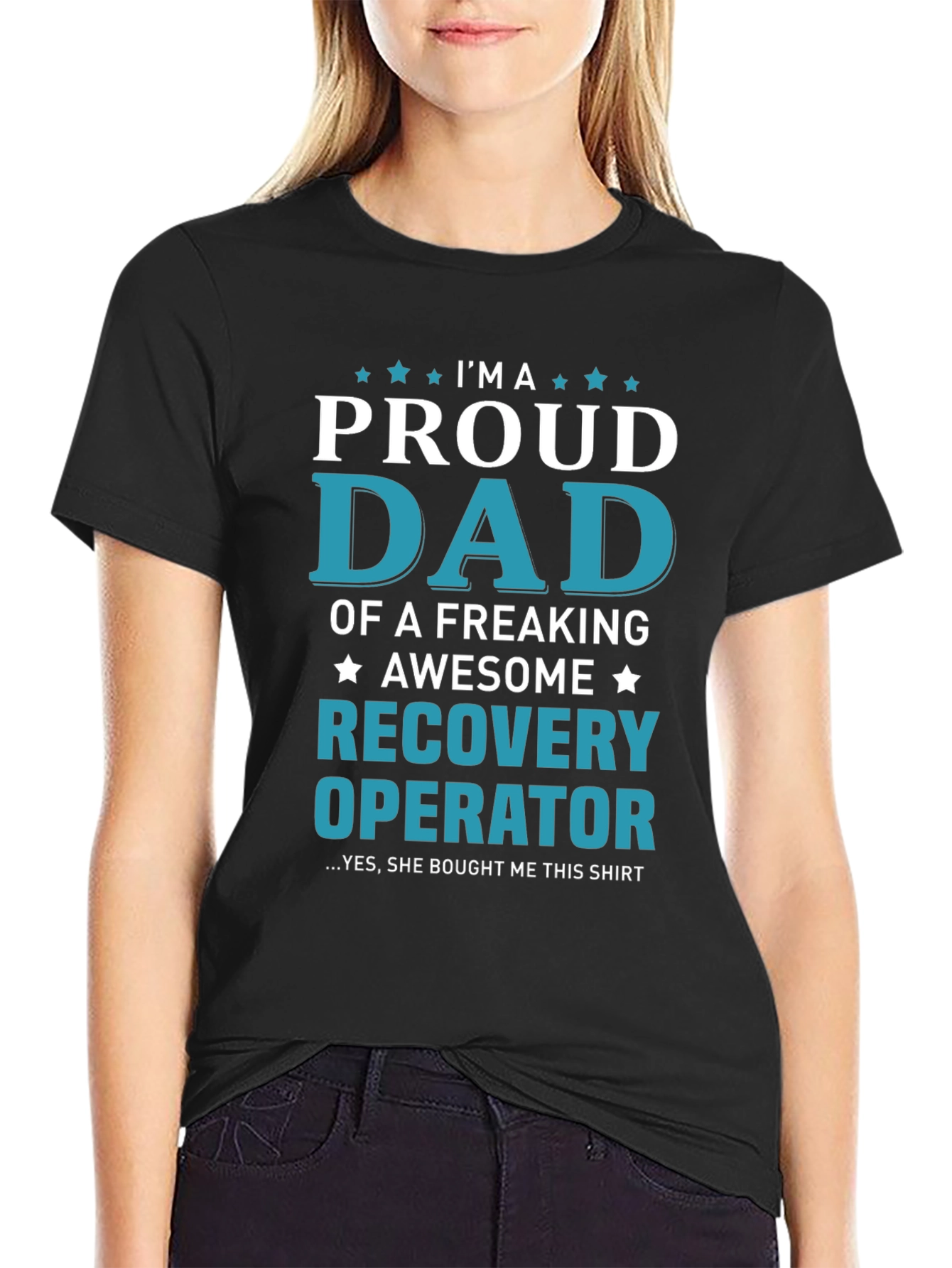 Proud Dad Recovery Operator Graphic T-Shirt