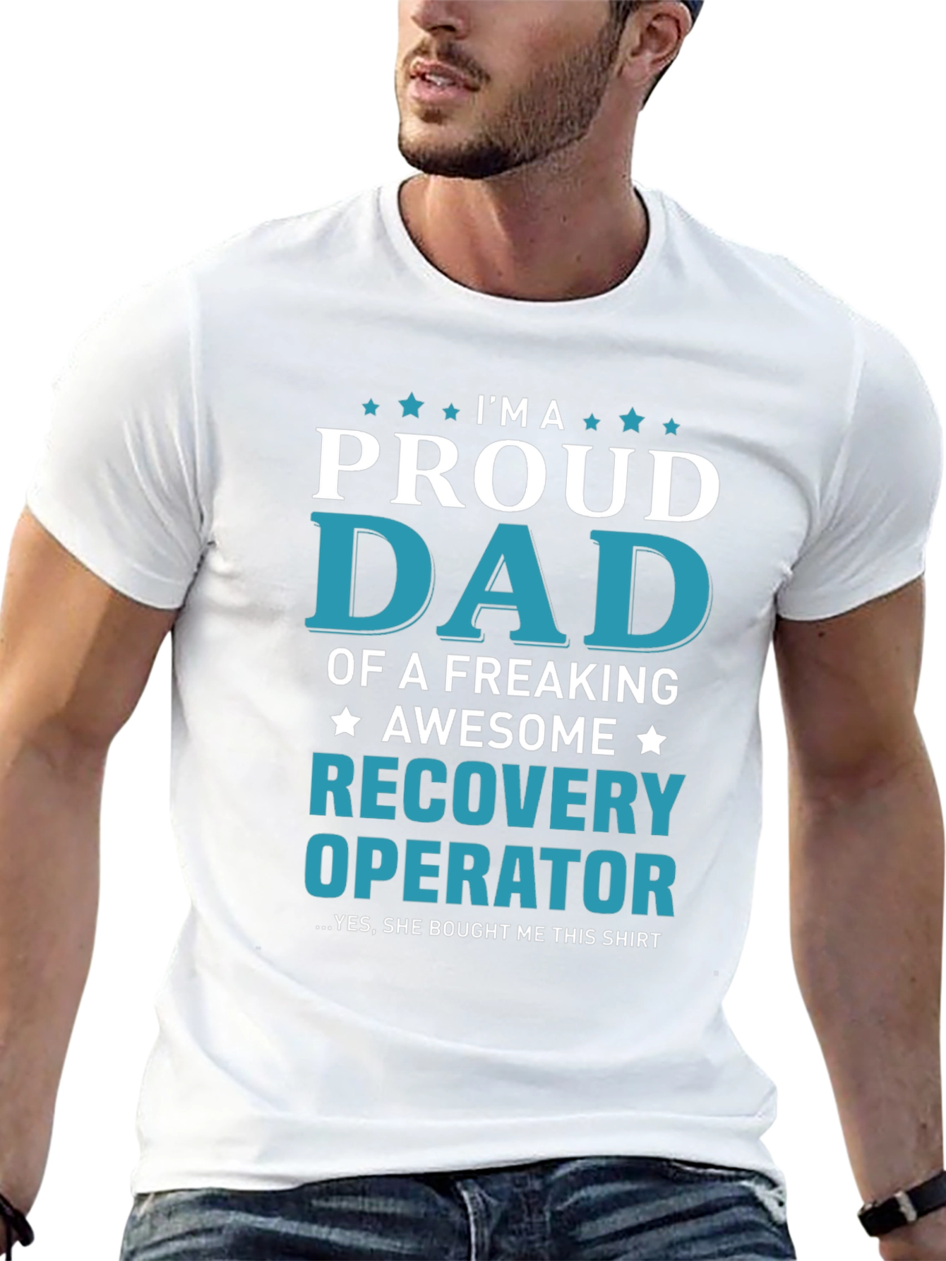 Proud Dad Recovery Operator Graphic T-Shirt