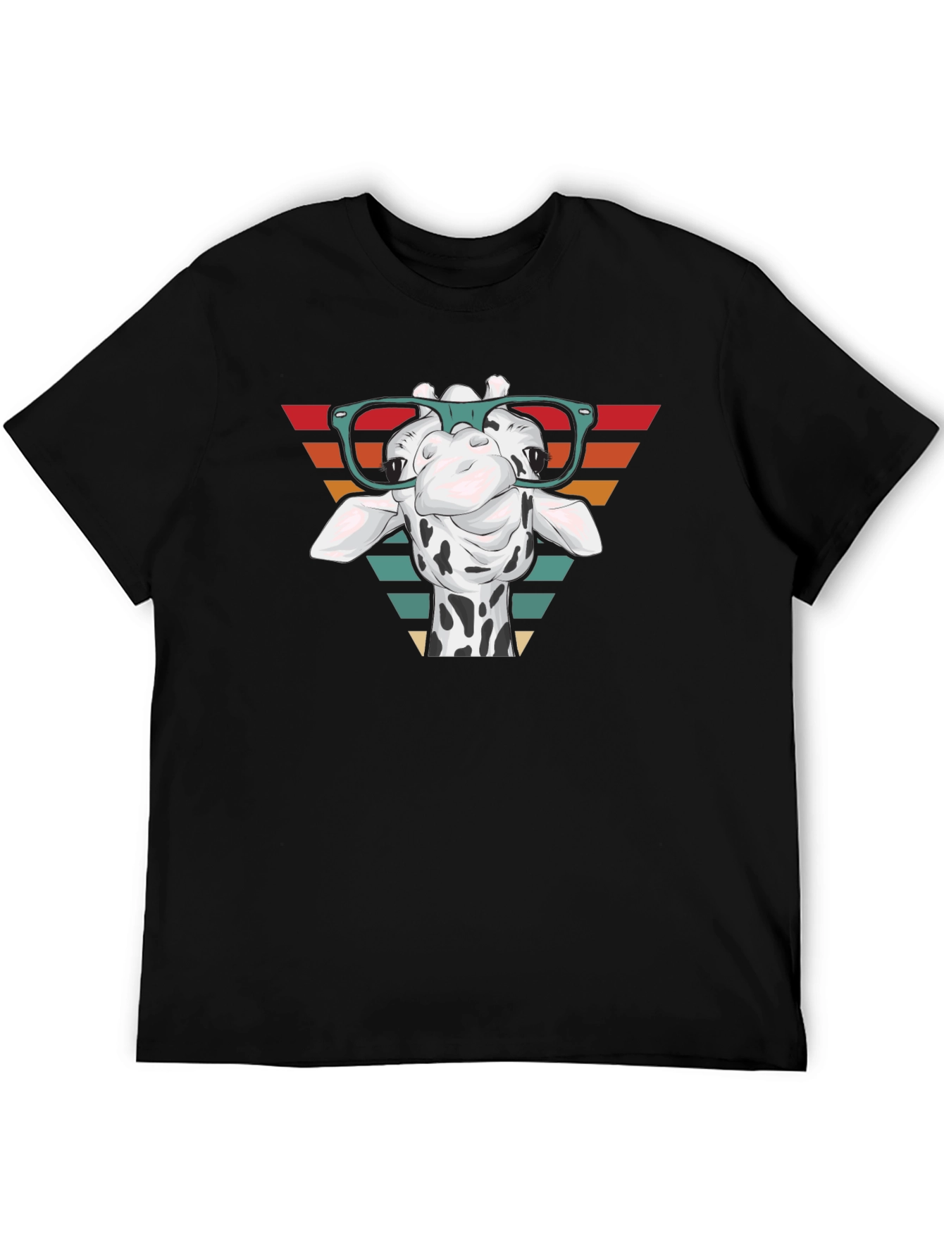 Giraffe Glasses Graphic Tee - Stylish Comfort