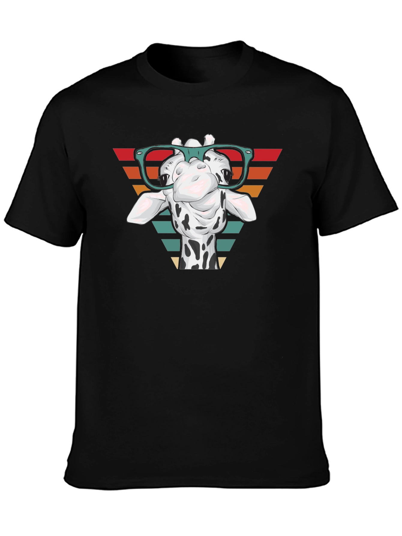 Giraffe Glasses Graphic Tee - Stylish Comfort