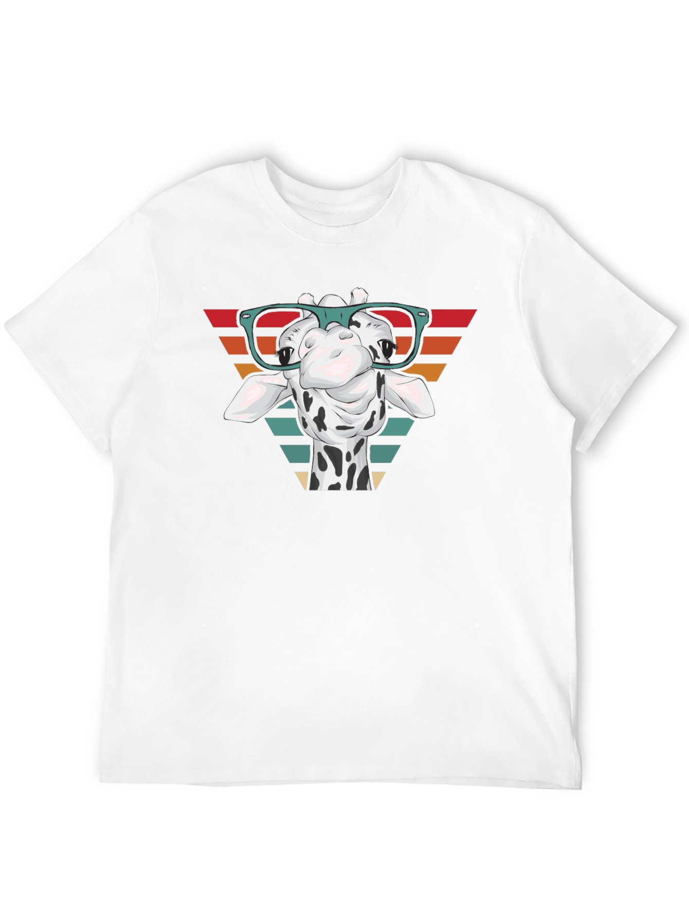 Giraffe Glasses Graphic Tee - Stylish Comfort