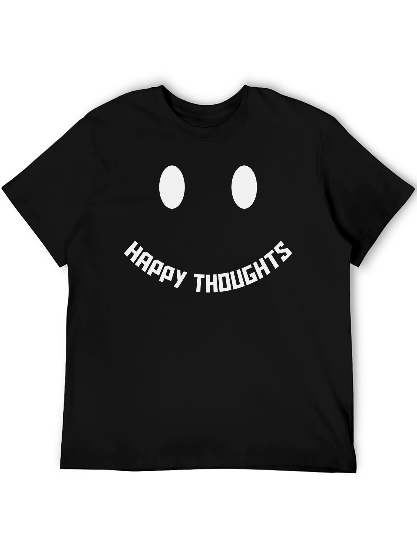 Happy Thoughts Graphic Tee - Black