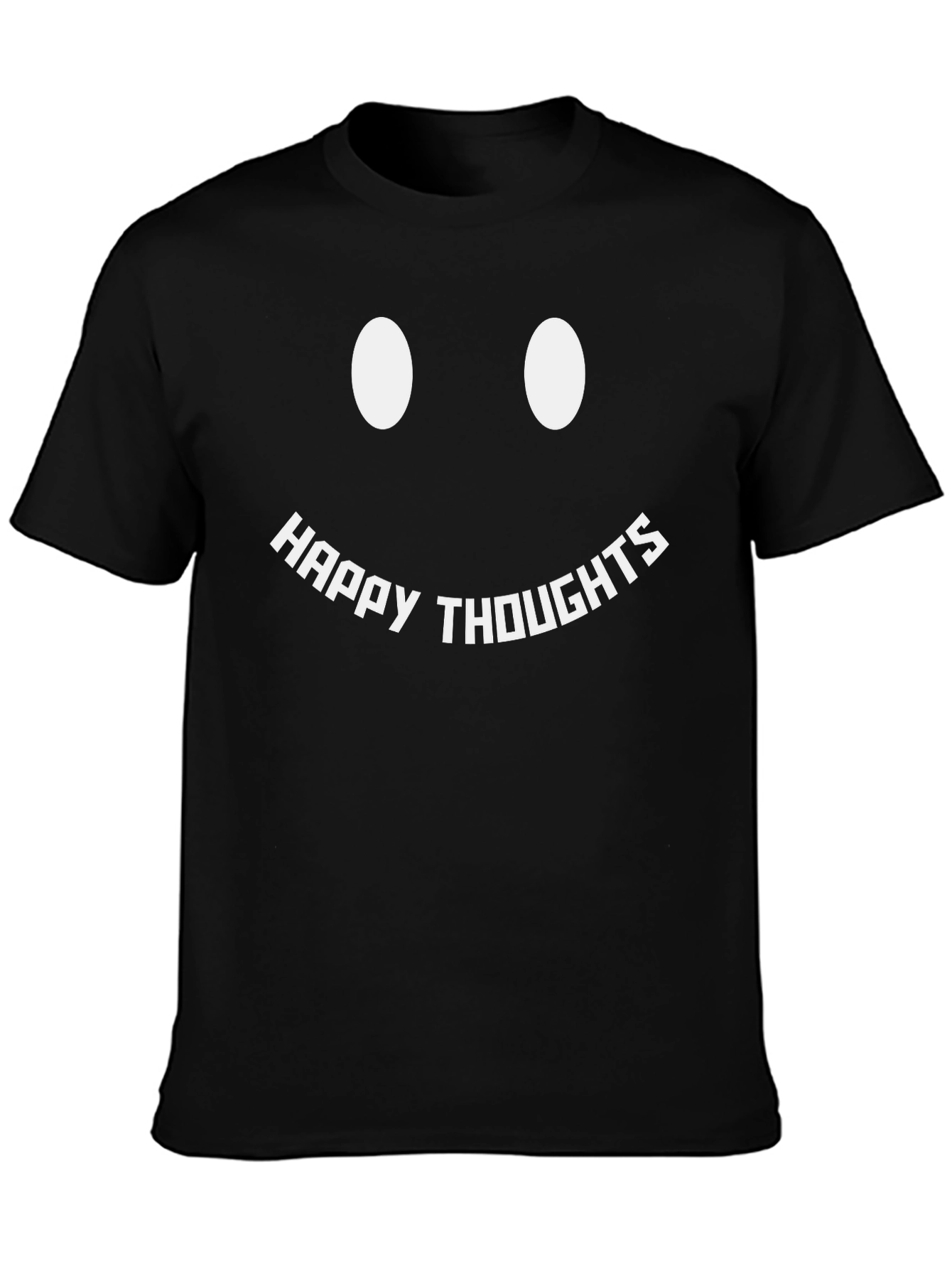 Happy Thoughts Graphic Tee - Black