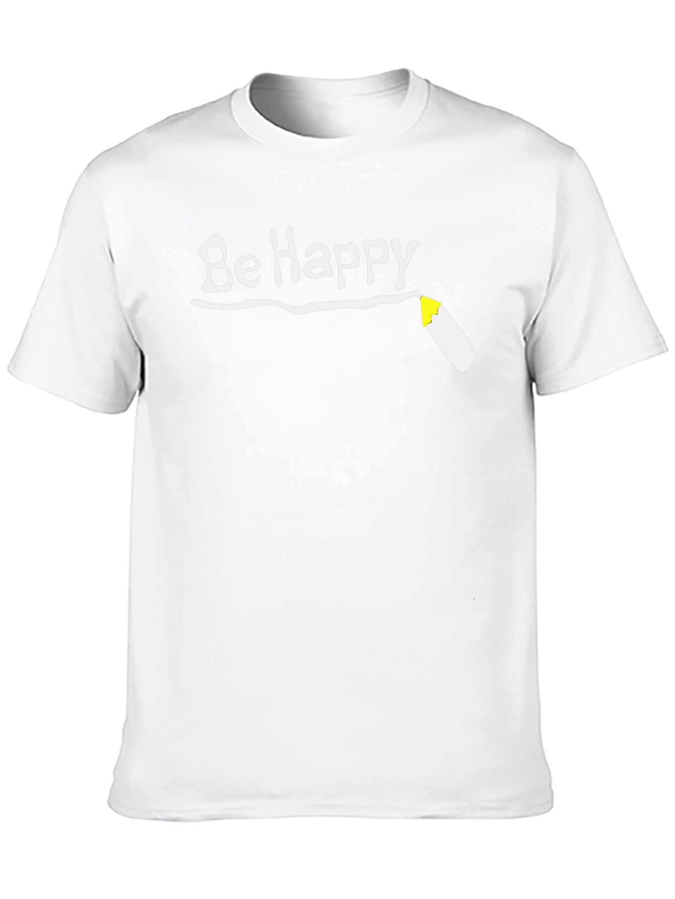 Be Happy T-Shirt - Black Graphic Tee