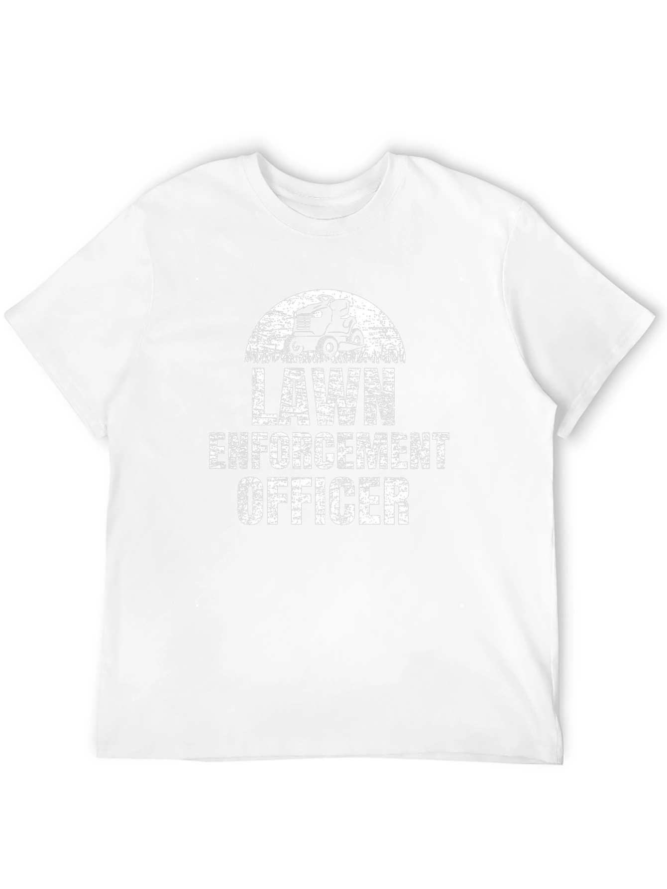 Lawn Enforcement Officer Black Graphic T-Shirt