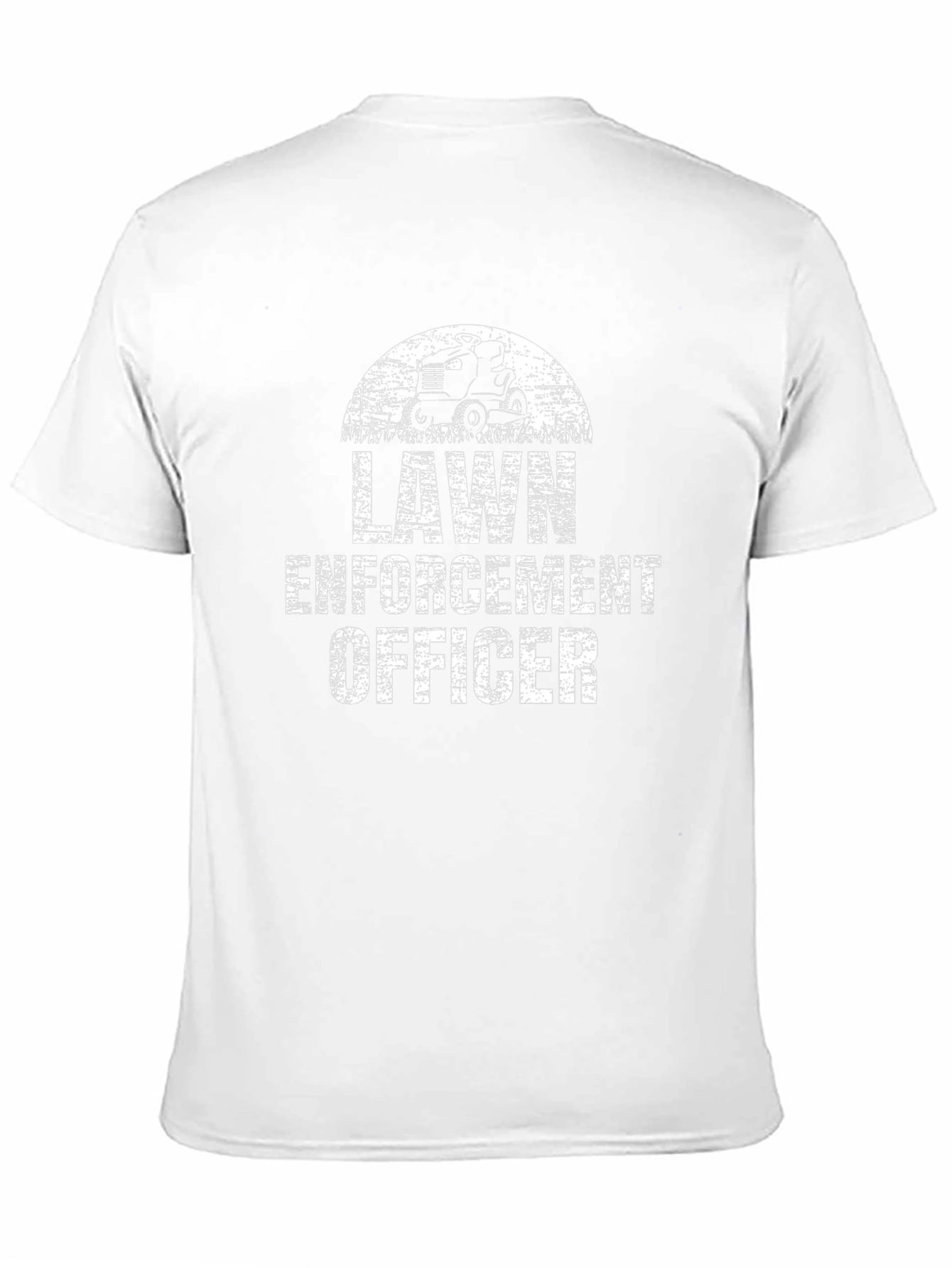 Lawn Enforcement Officer Black Graphic T-Shirt