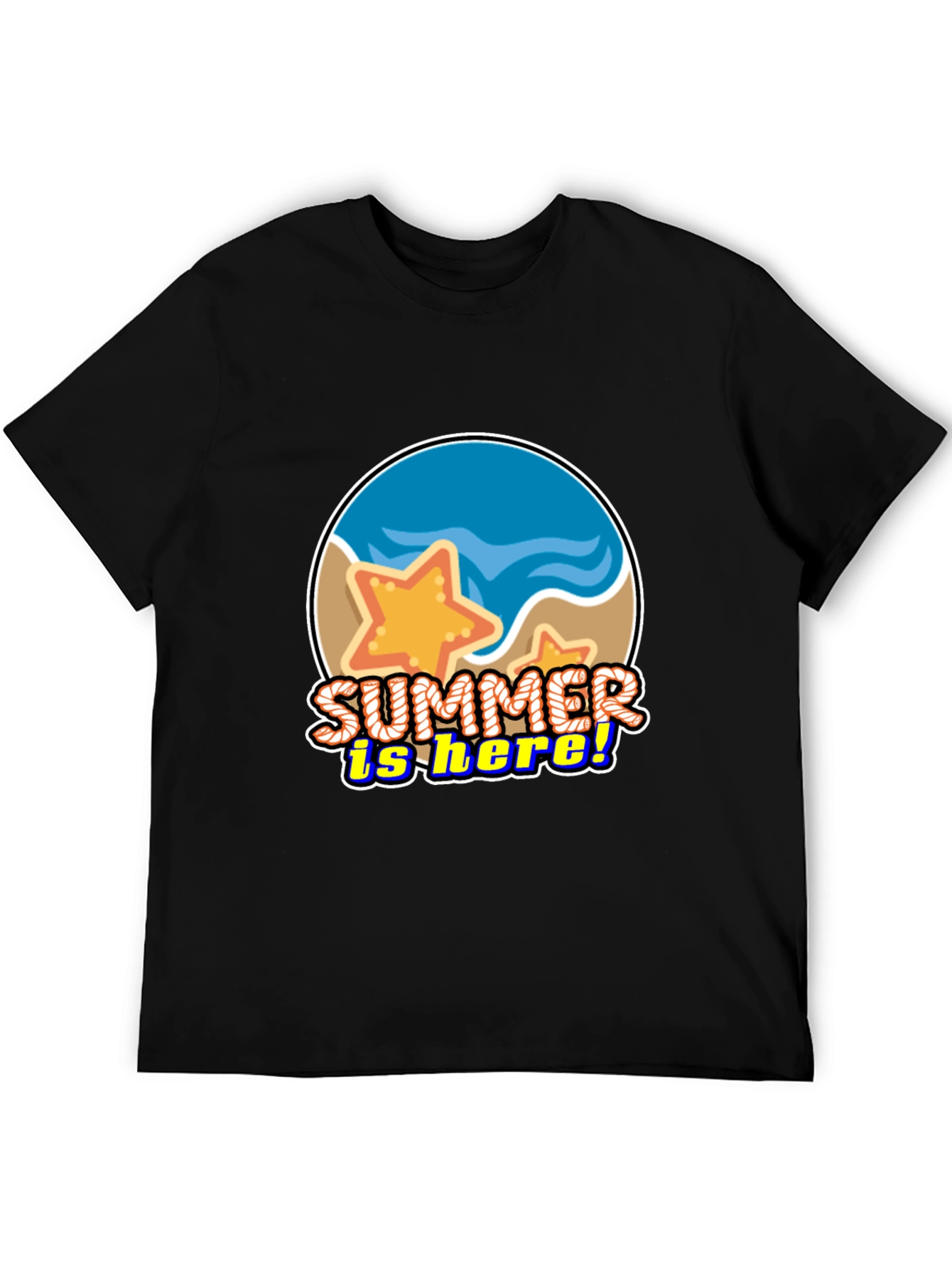 Summer is Here! Graphic T-Shirt - Beach Starfish Design