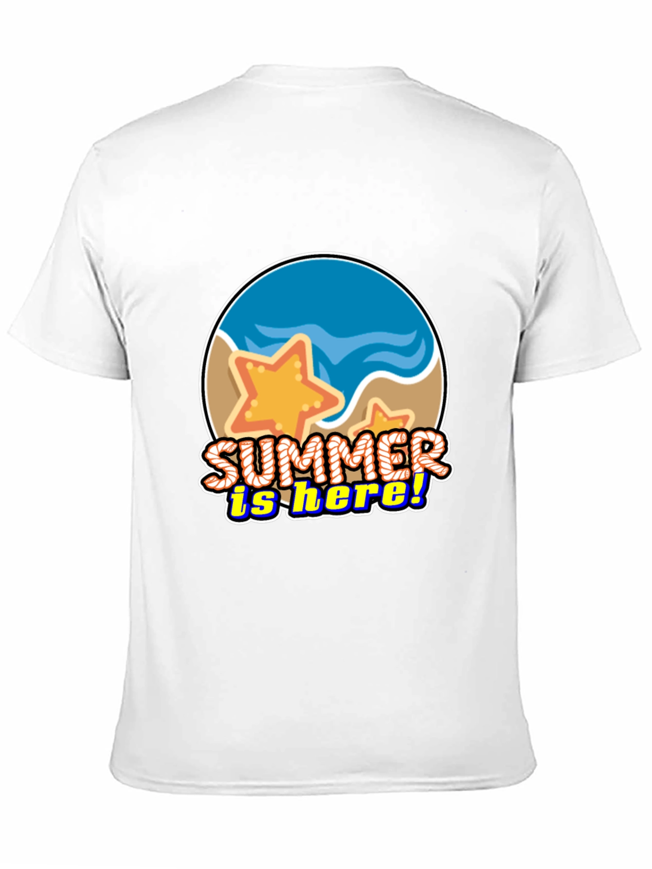 Summer is Here! Graphic T-Shirt - Beach Starfish Design