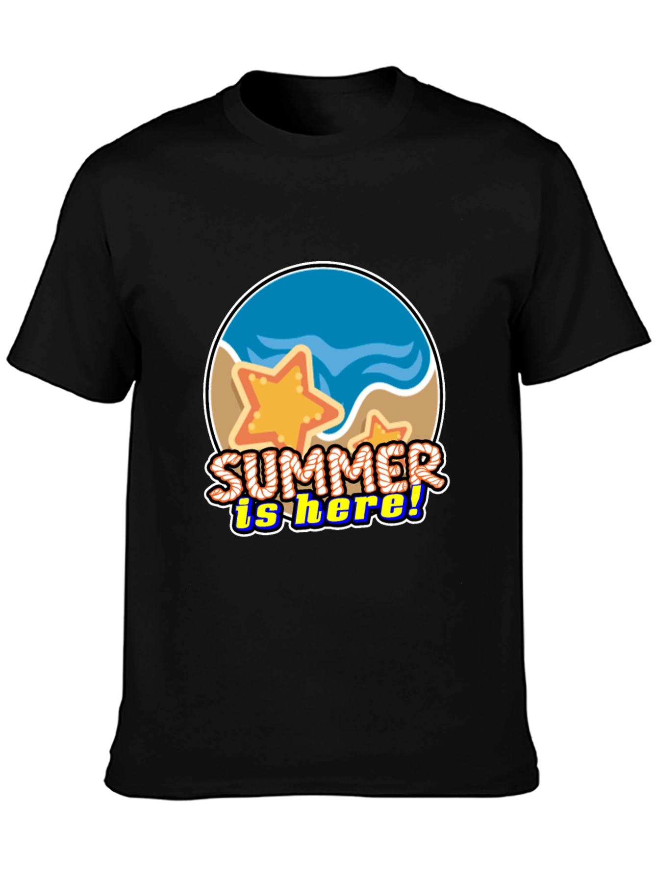 Summer is Here! Graphic T-Shirt - Beach Starfish Design