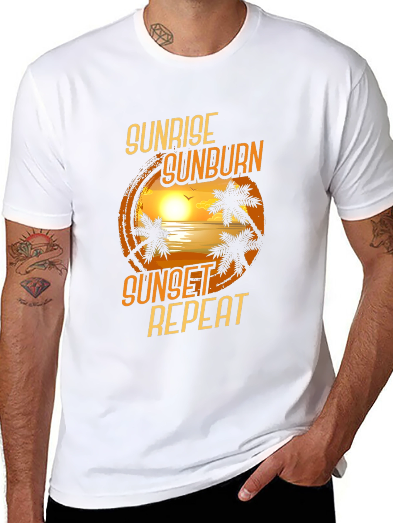 Sunrise Sunburn Sunset Repeat T-Shirt