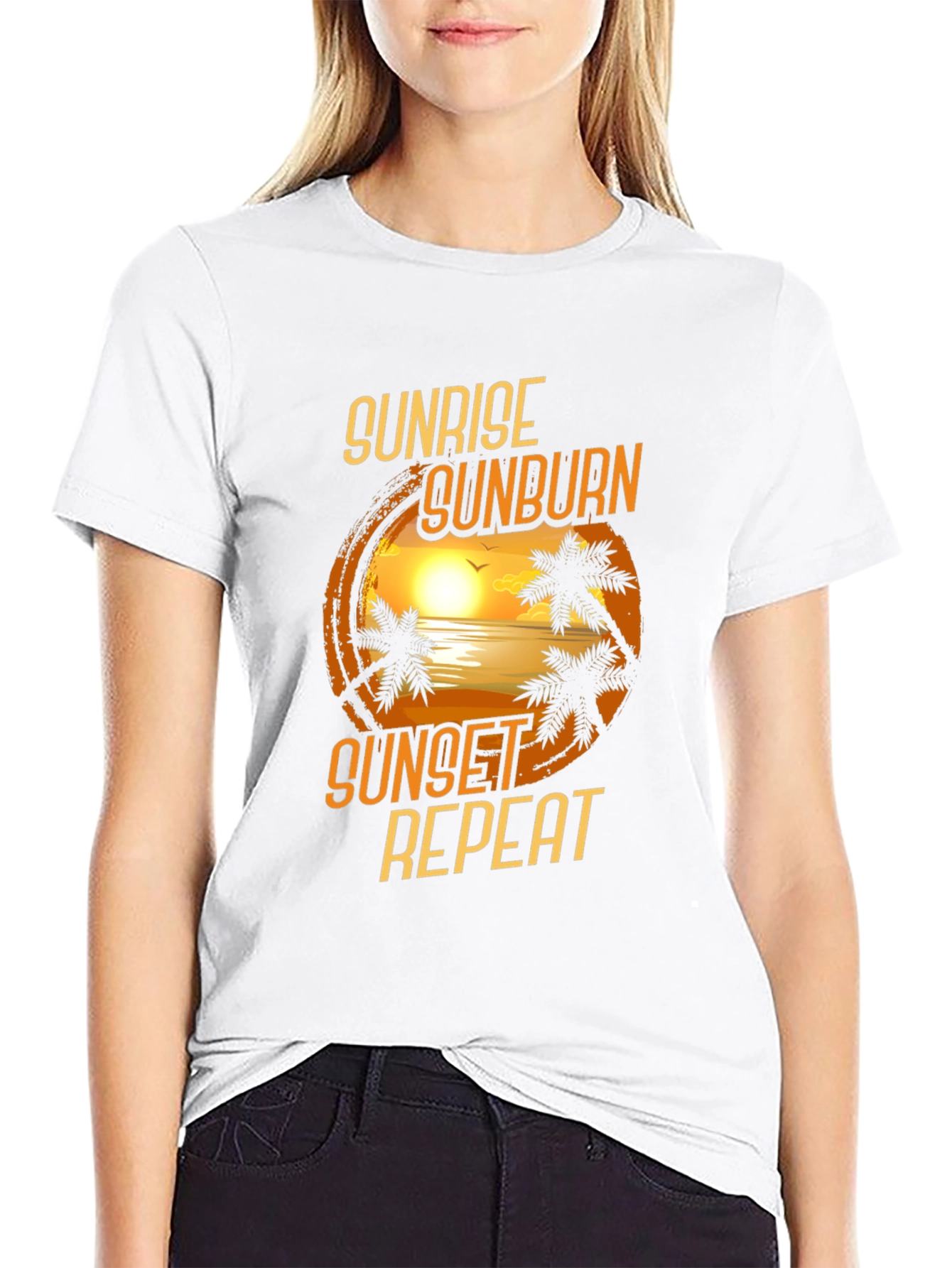Sunrise Sunburn Sunset Repeat T-Shirt