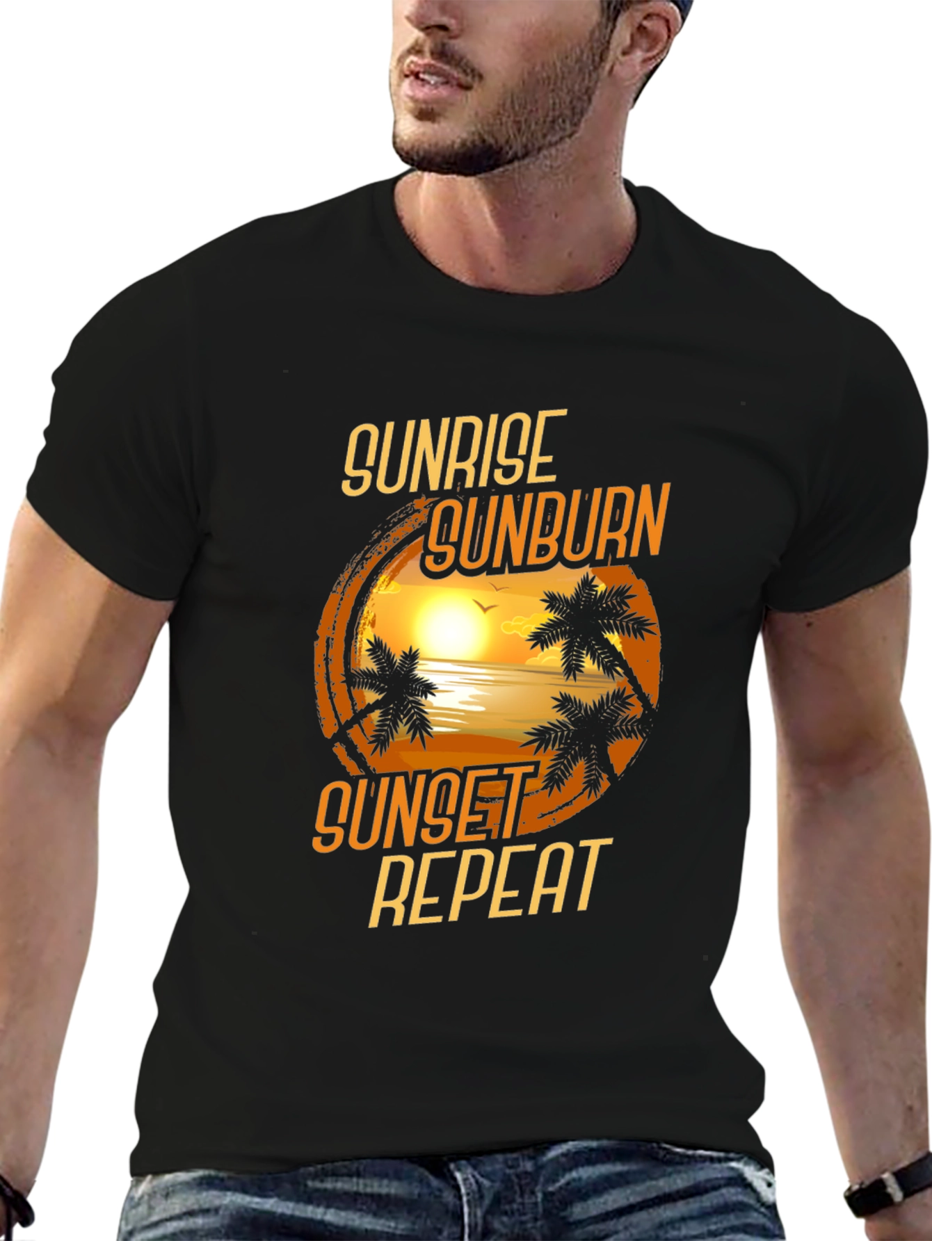 Sunrise Sunburn Sunset Repeat T-Shirt