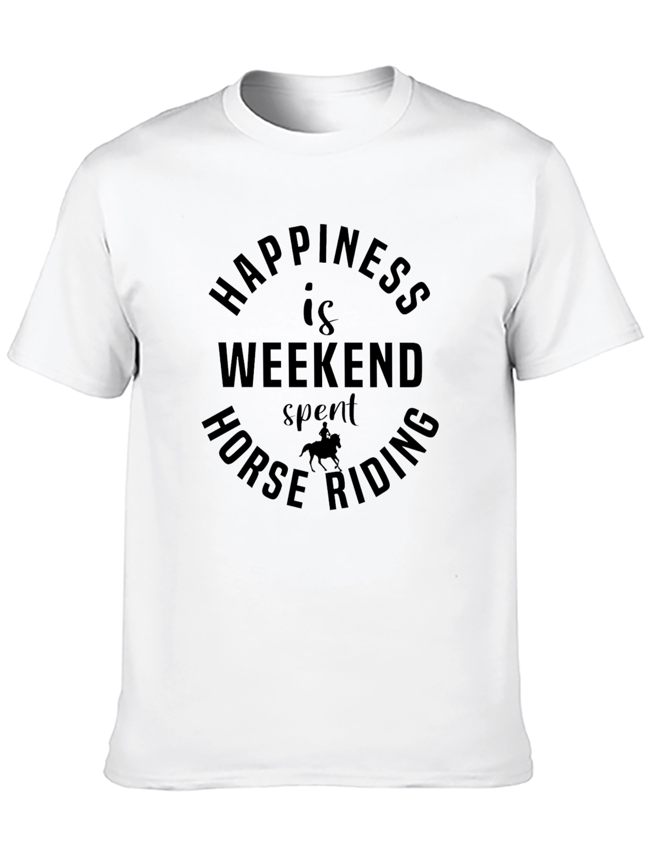 Horse Riding Weekend Happiness Graphic Tee