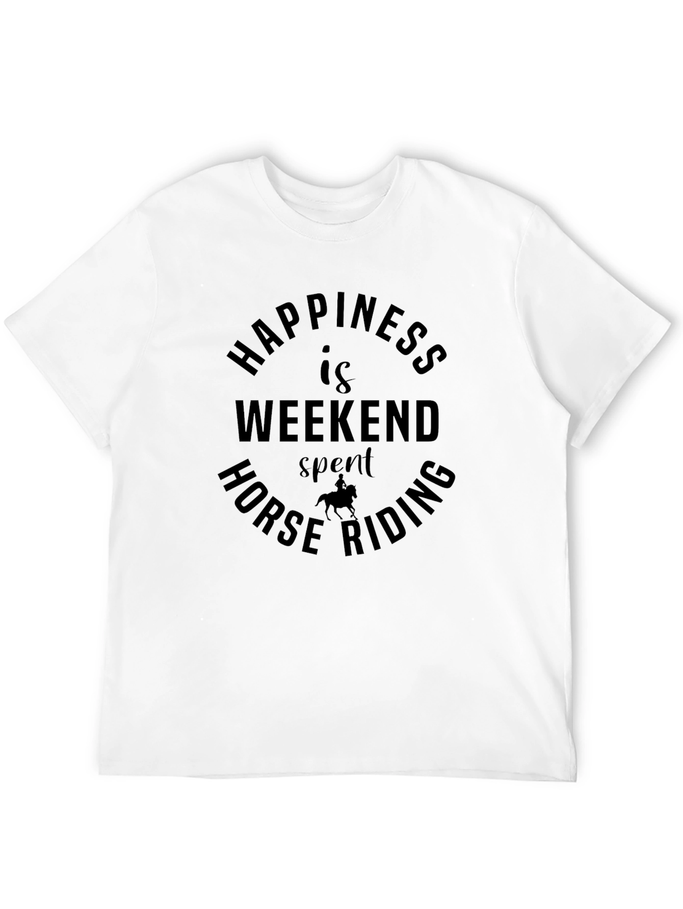 Horse Riding Weekend Happiness Graphic Tee